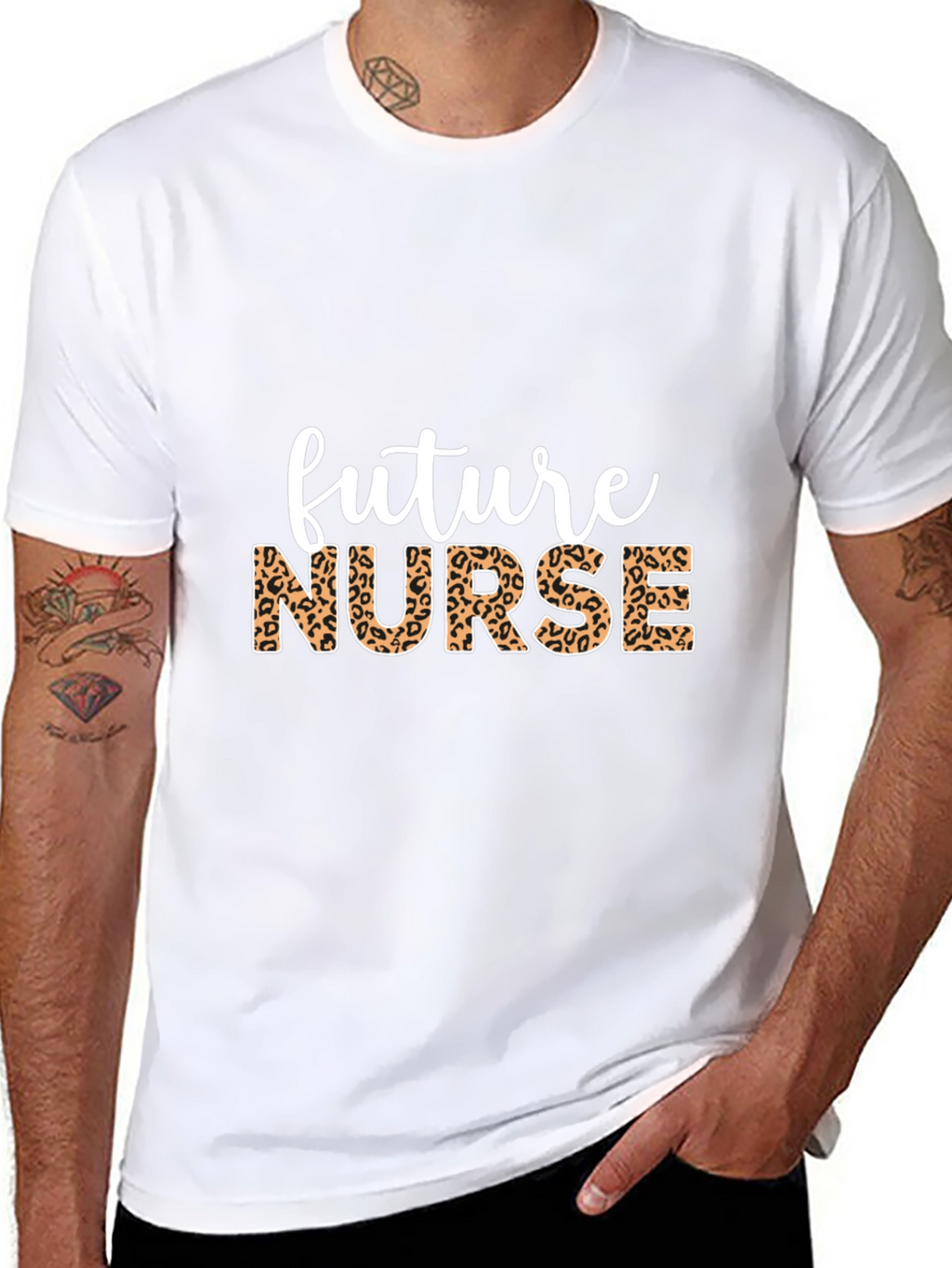 Future Nurse Leopard Print T-Shirt