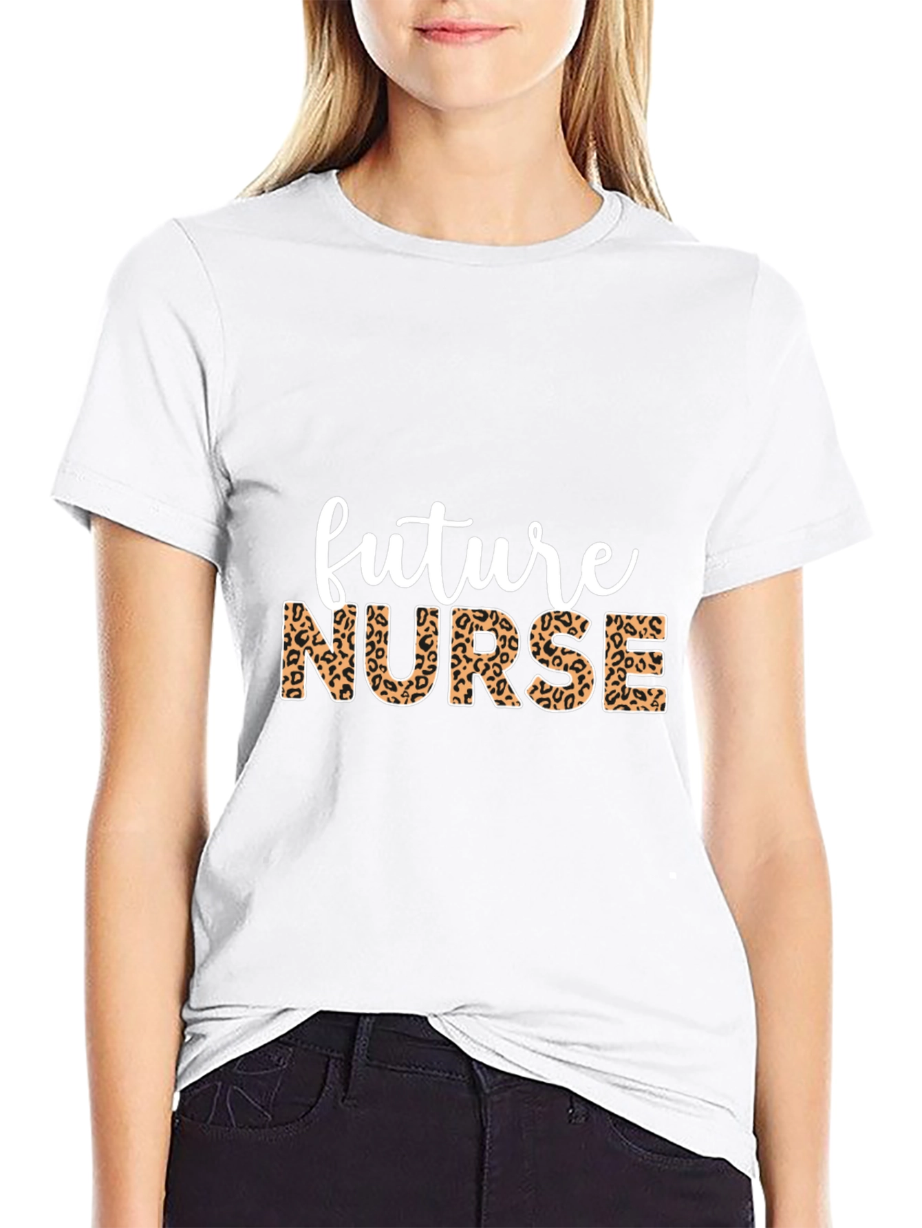 Future Nurse Leopard Print T-Shirt