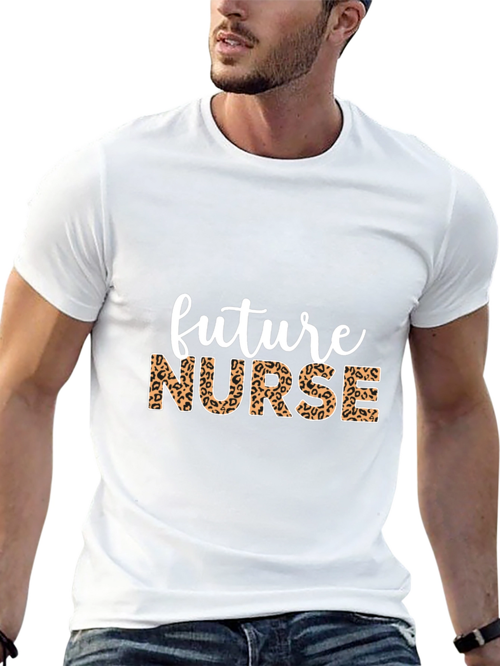 Future Nurse Leopard Print T-Shirt