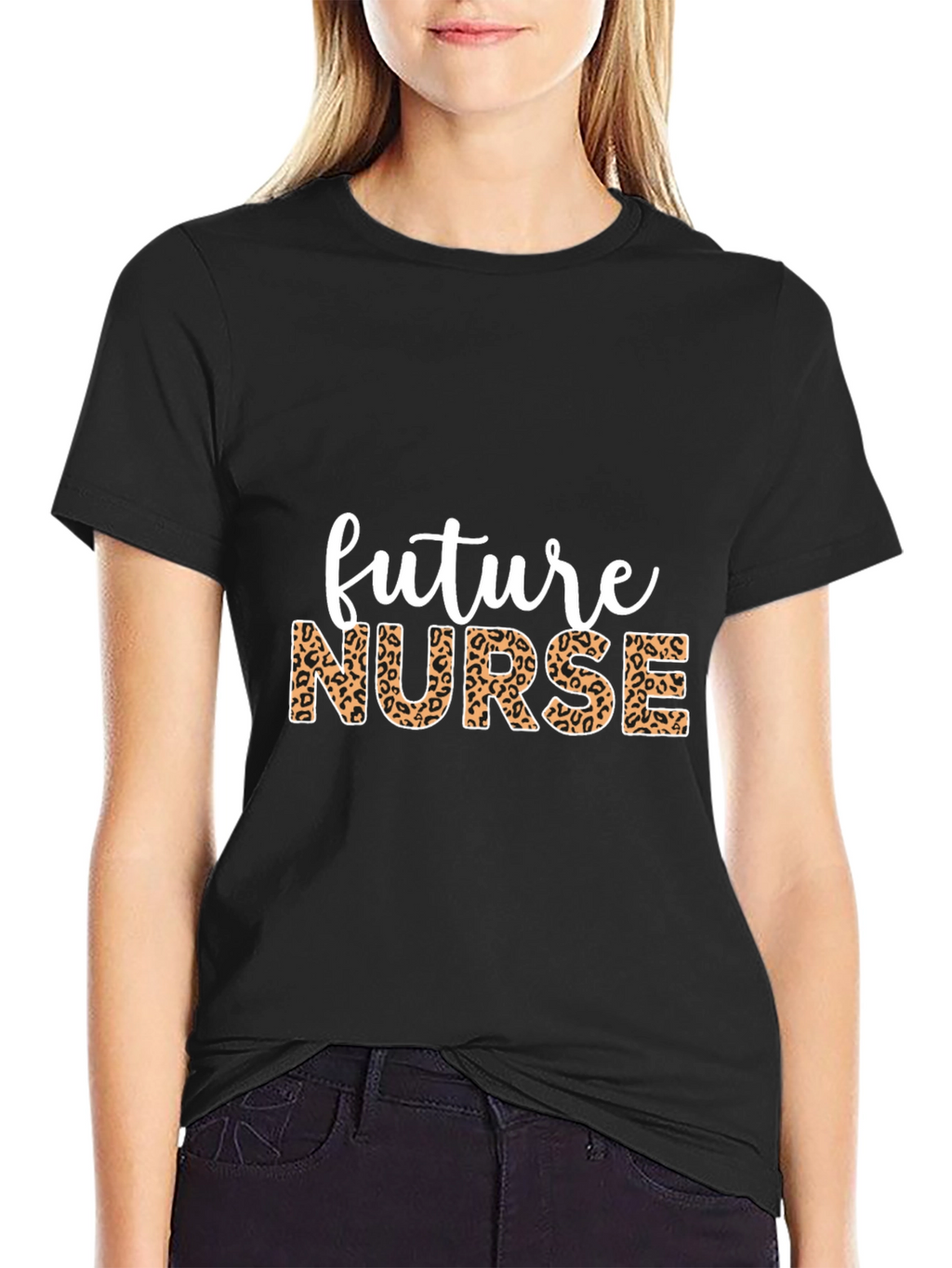 Future Nurse Leopard Print T-Shirt