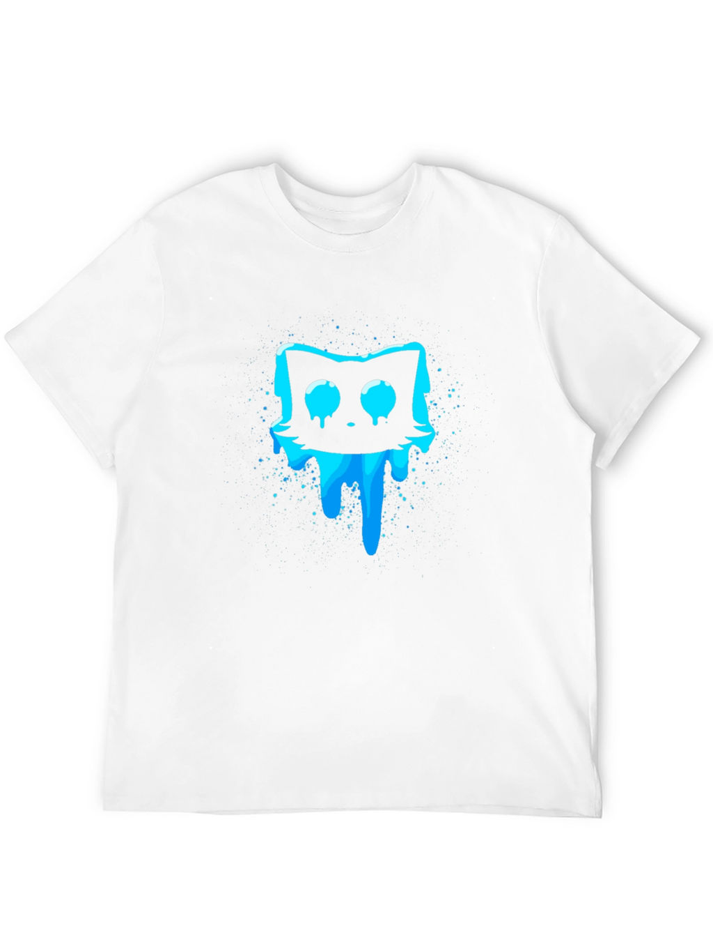 Meltdown Cat Graphic T-Shirt - Black