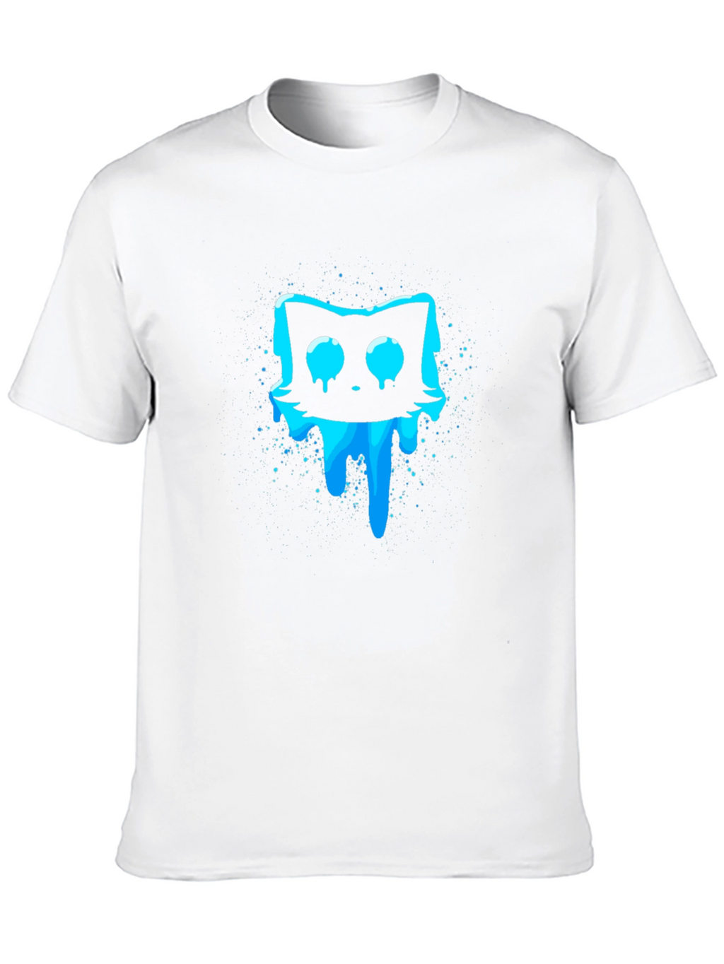 Meltdown Cat Graphic T-Shirt - Black