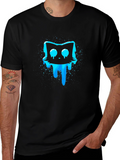 Meltdown Cat Graphic T-Shirt - Black