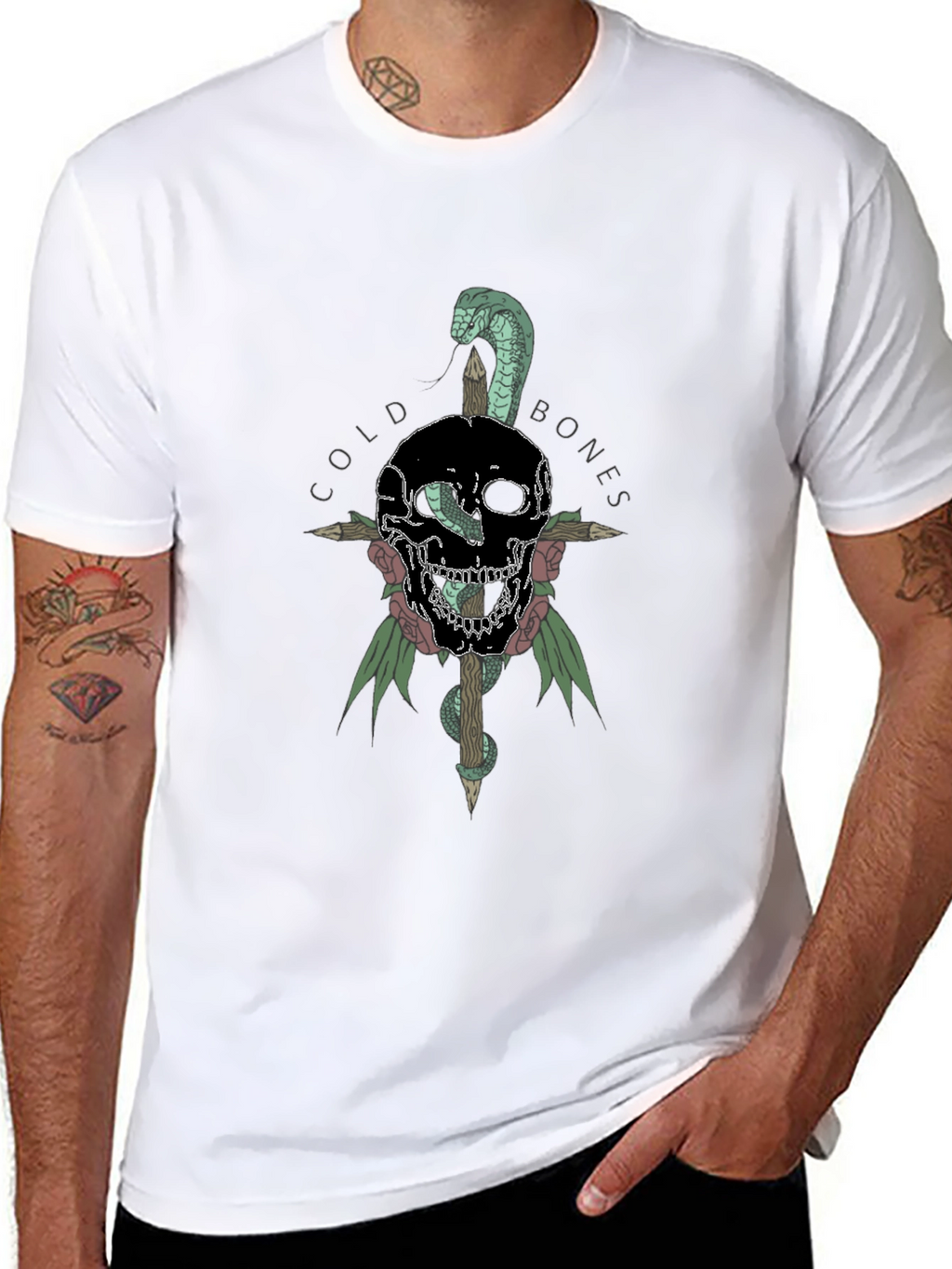Cold Bones Skull Snake T-Shirt