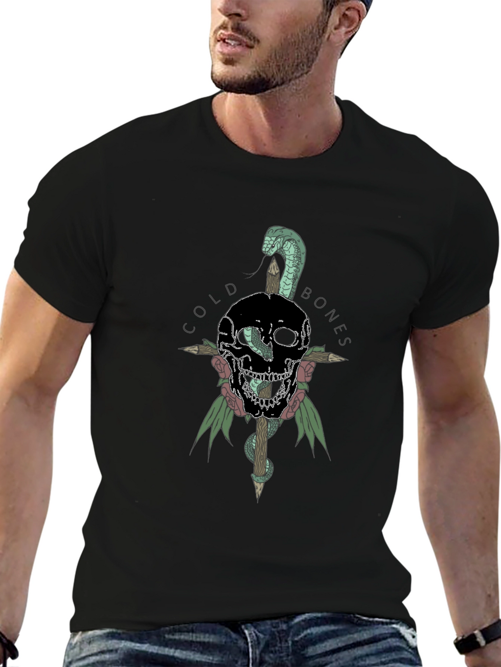 Cold Bones Skull Snake T-Shirt