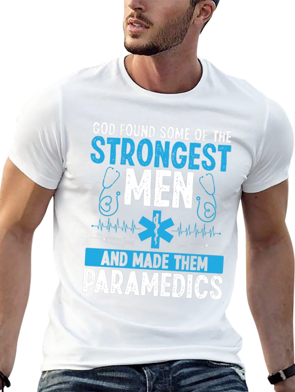 Paramedic Strongest Men Graphic T-Shirt
