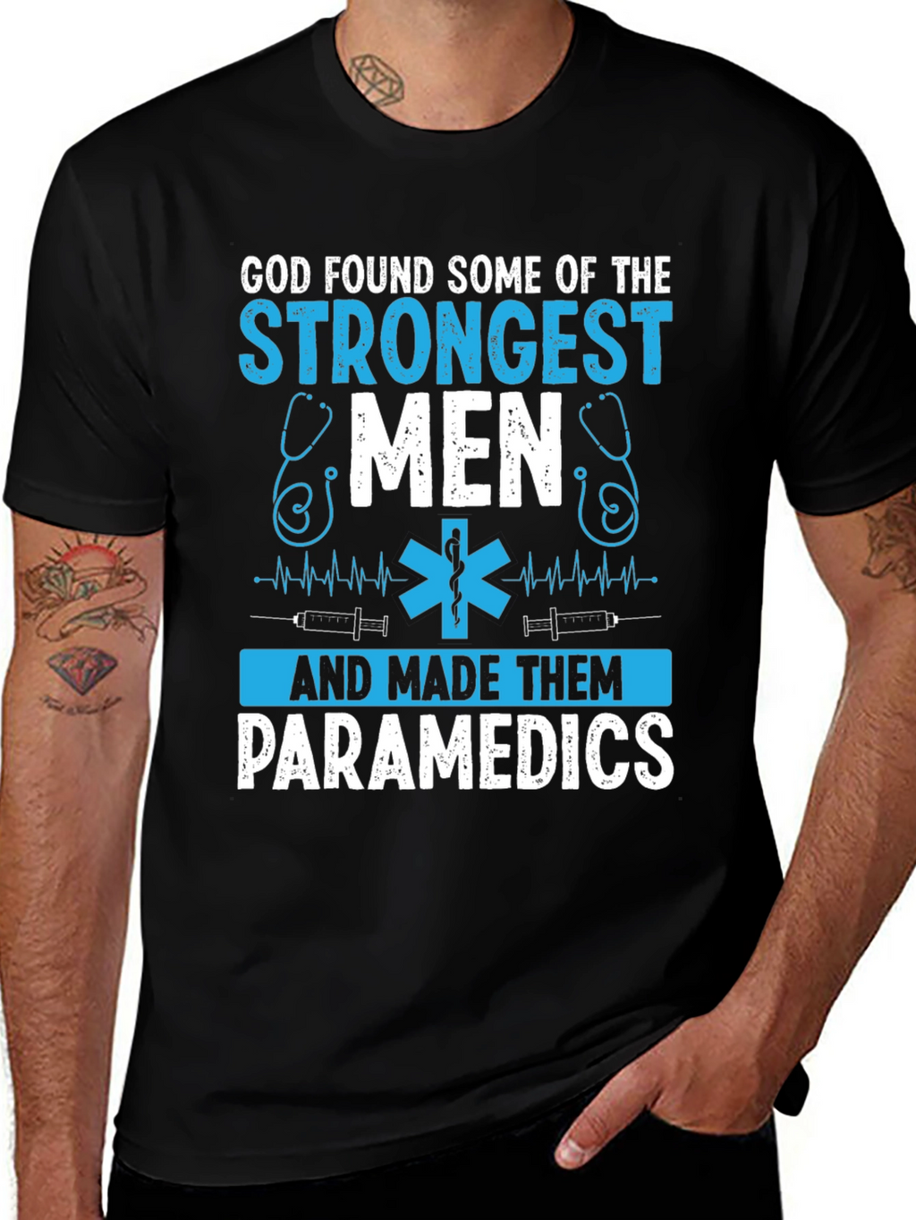 Paramedic Strongest Men Graphic T-Shirt