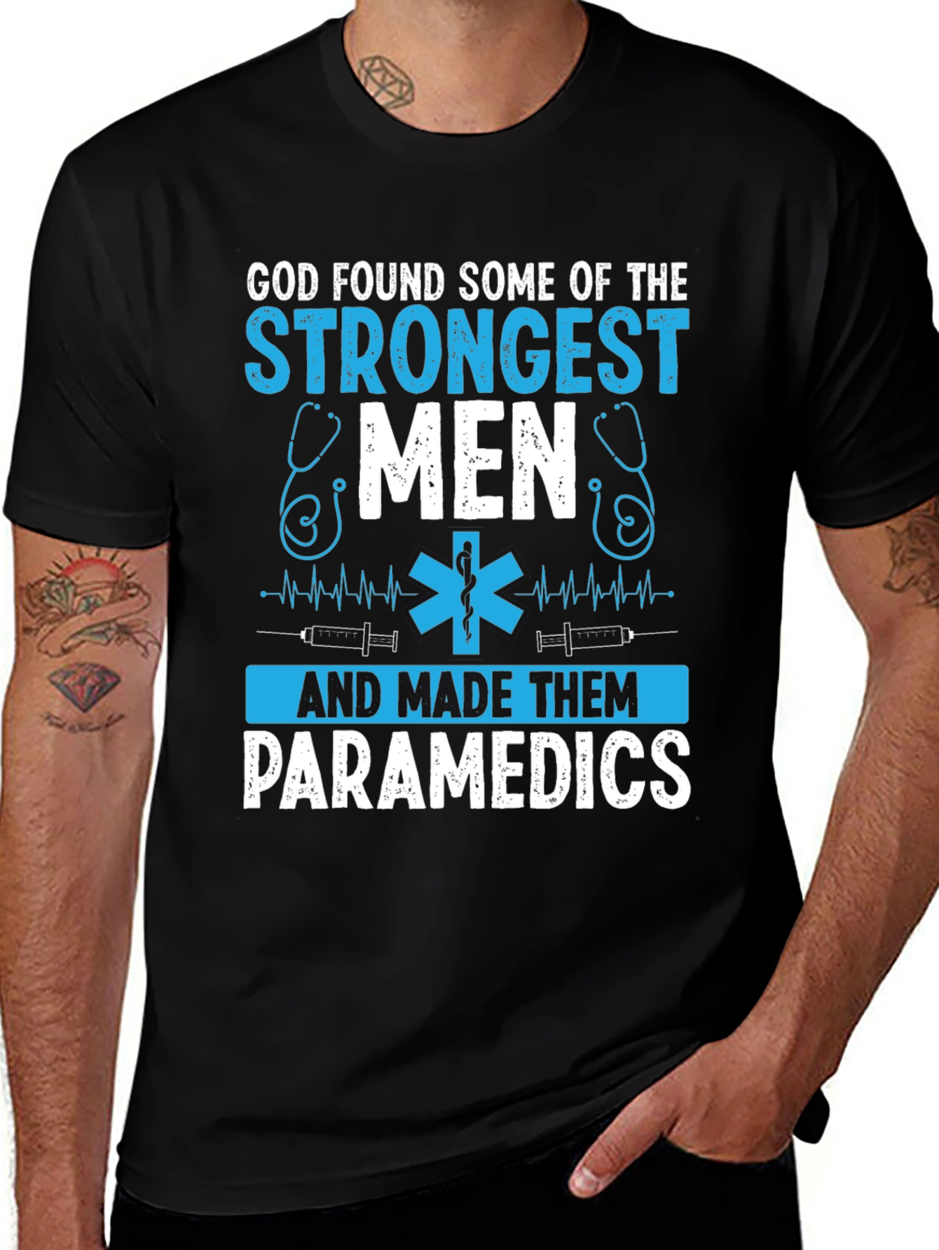 Paramedic Strongest Men Graphic T-Shirt