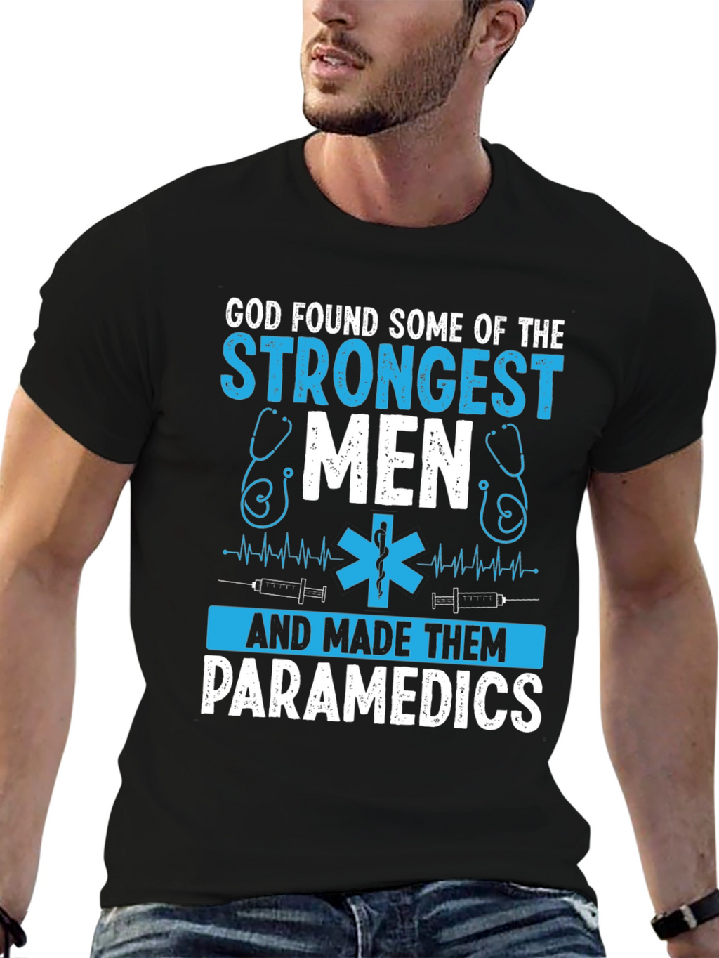 Paramedic Strongest Men Graphic T-Shirt