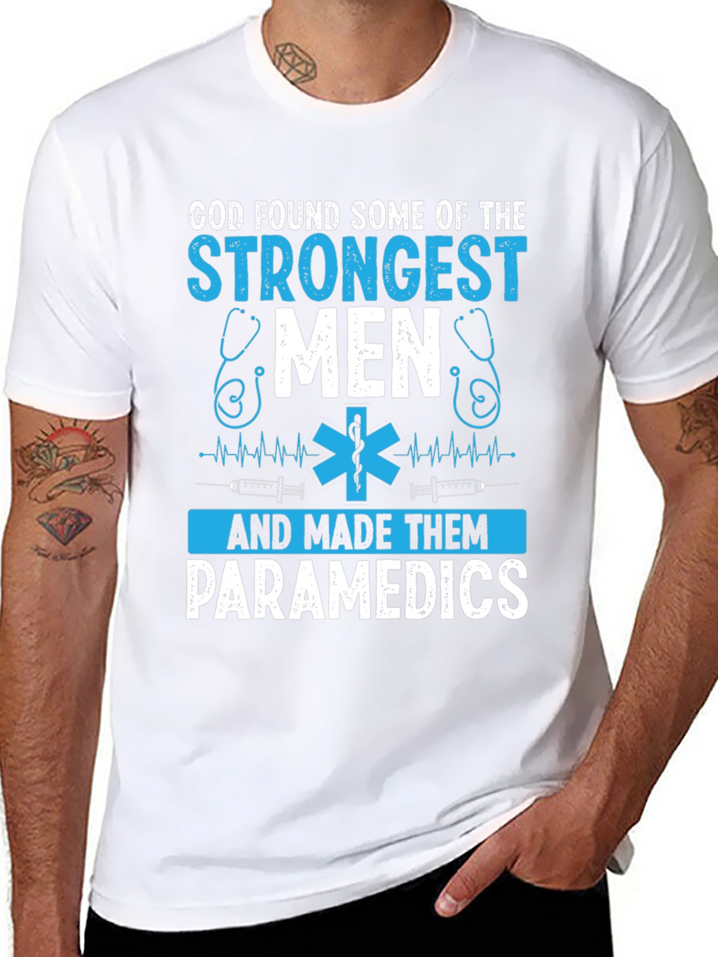 Paramedic Strongest Men Graphic T-Shirt