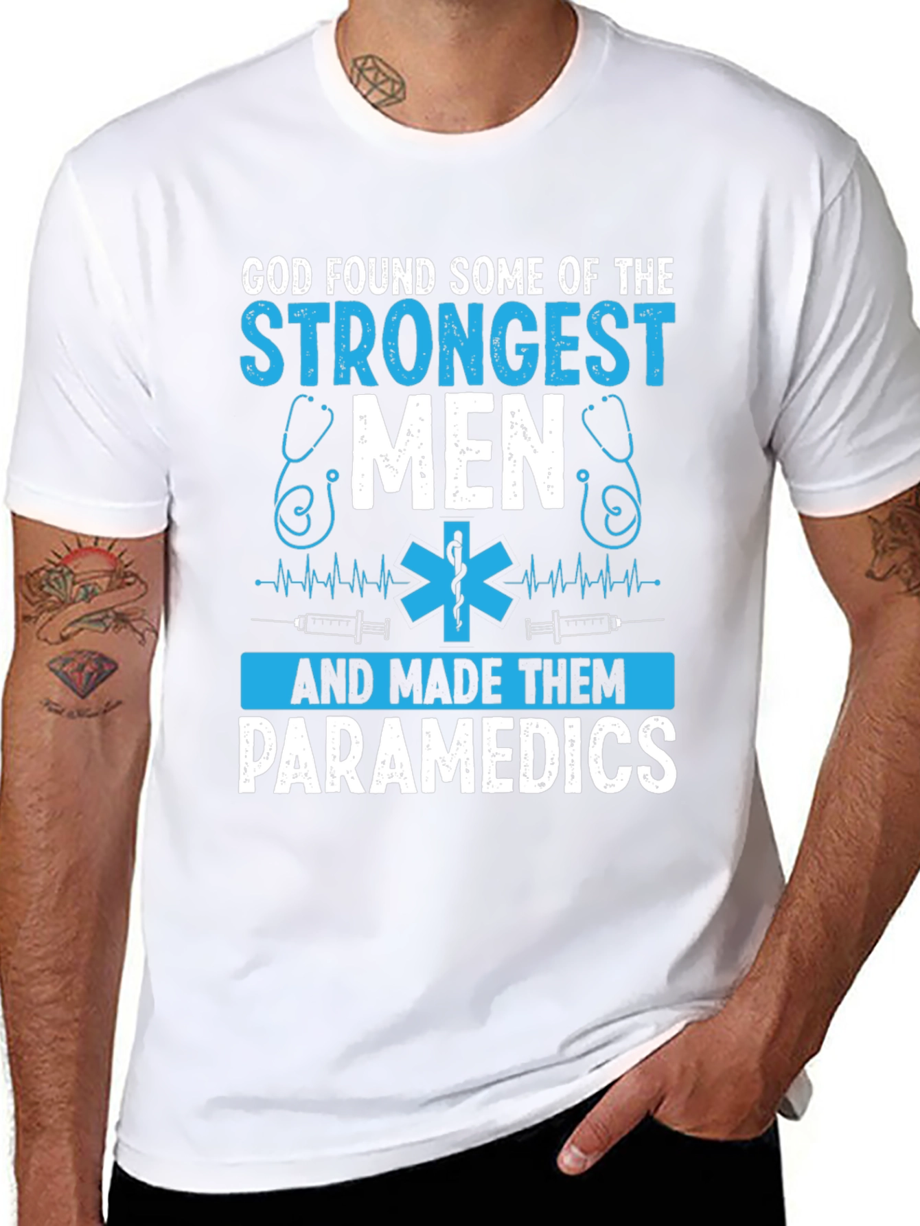 Paramedic Strongest Men Graphic T-Shirt