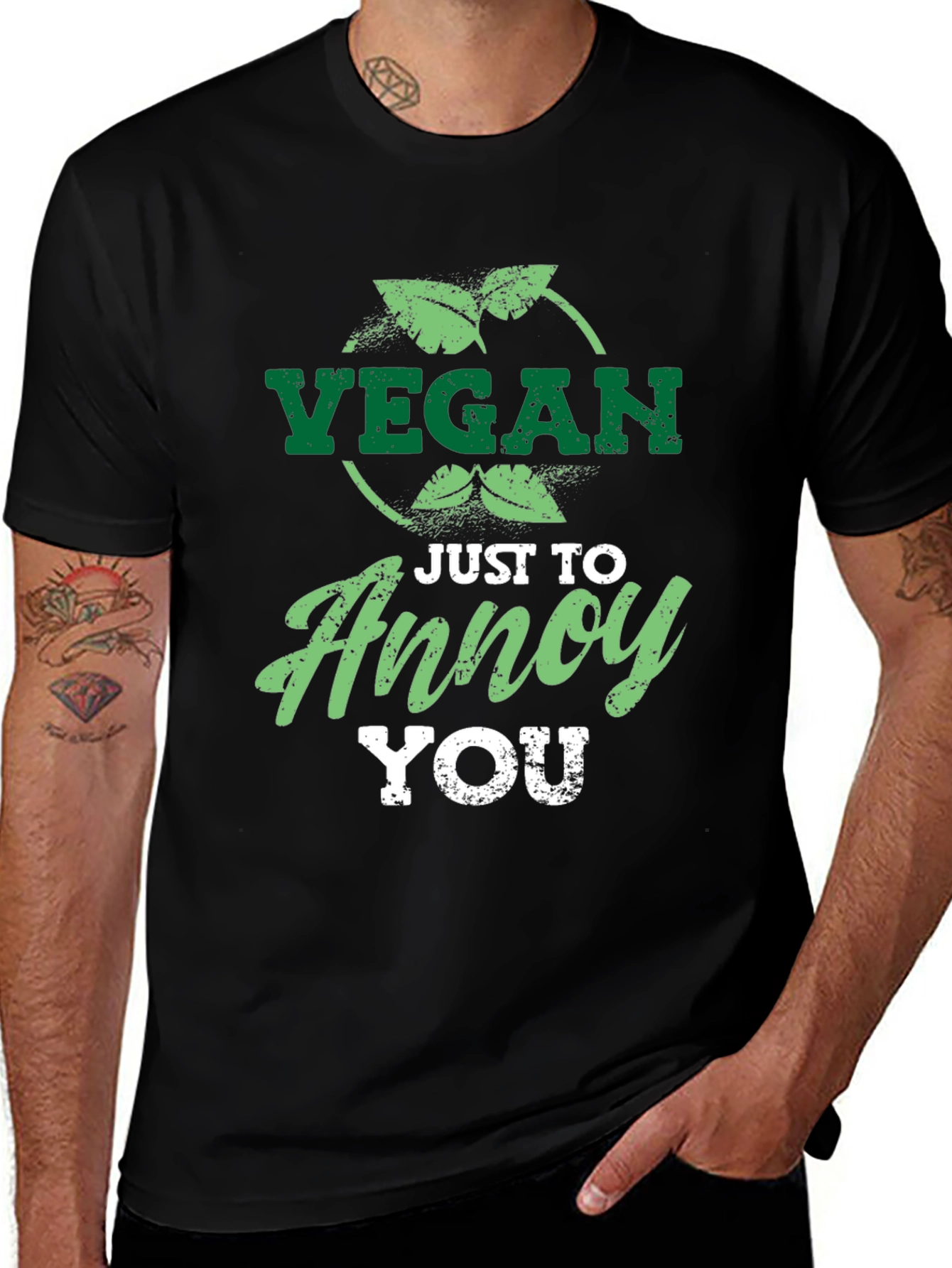 Vegan Just To Annoy You Graphic T-Shirt