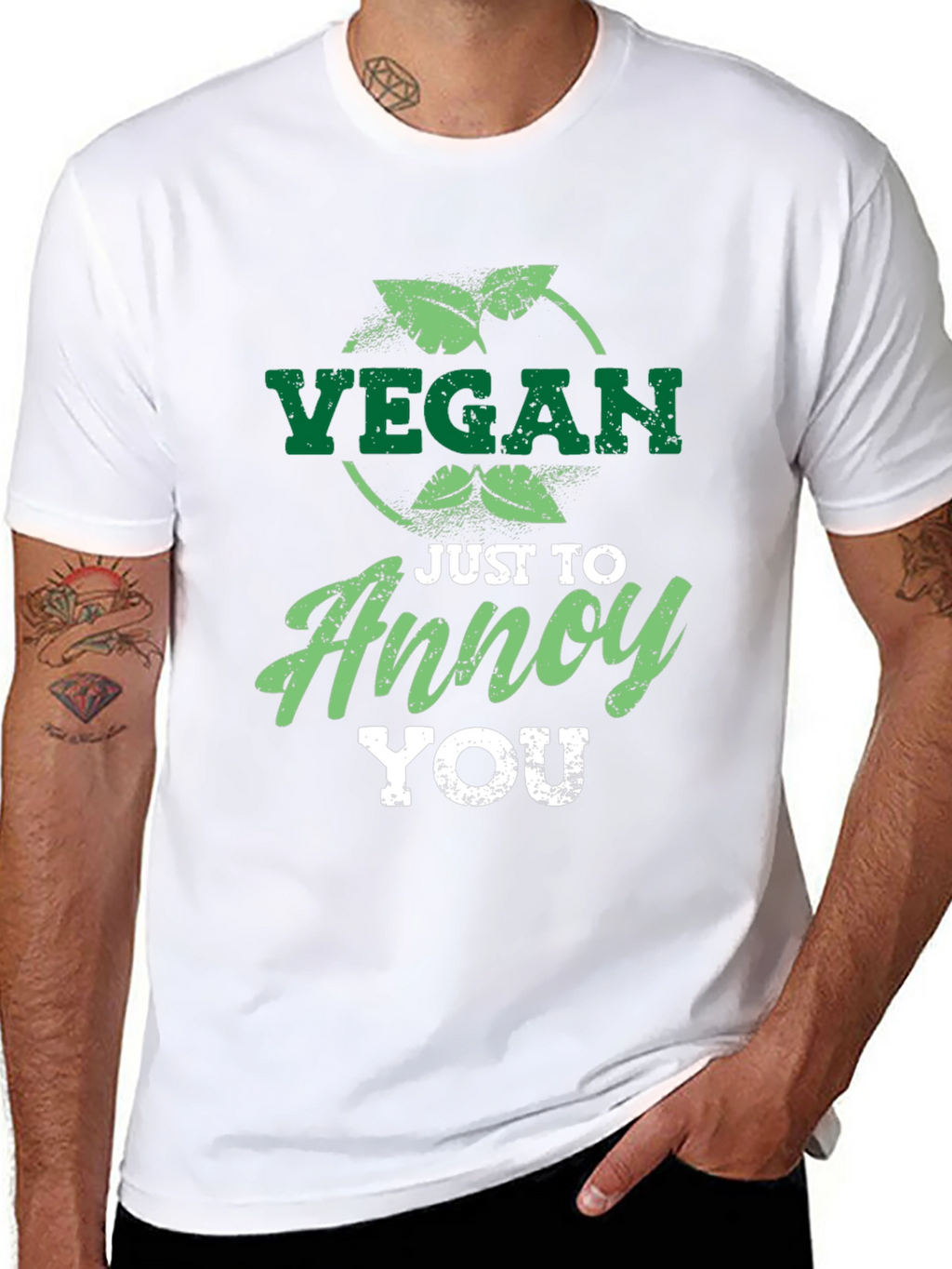 Vegan Just To Annoy You Graphic T-Shirt