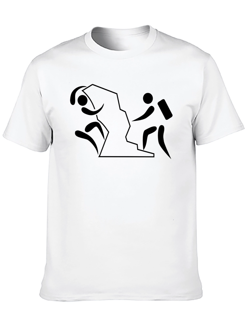 Hiking Adventure Tee - Black Cotton Shirt