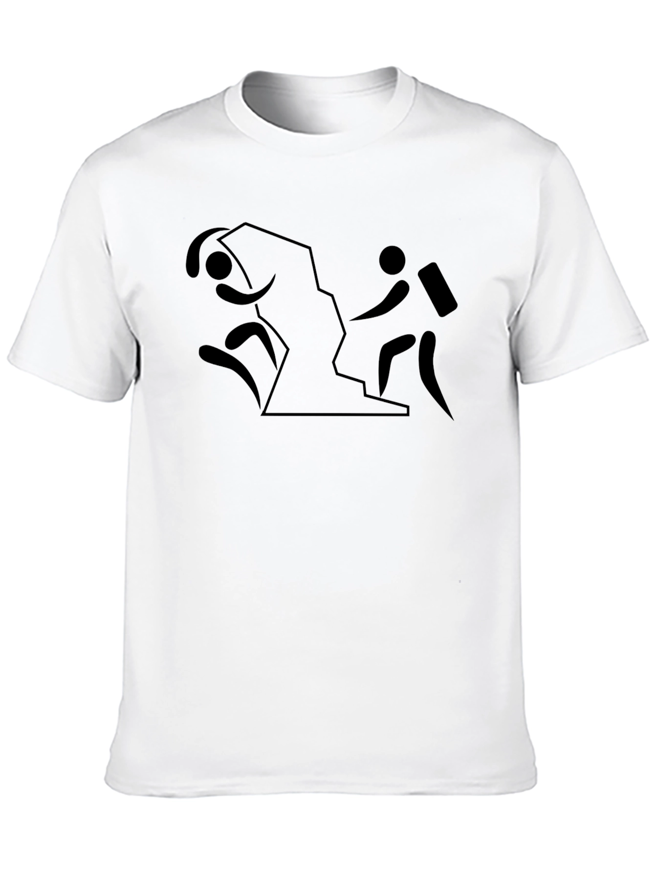 Hiking Adventure Tee - Black Cotton Shirt