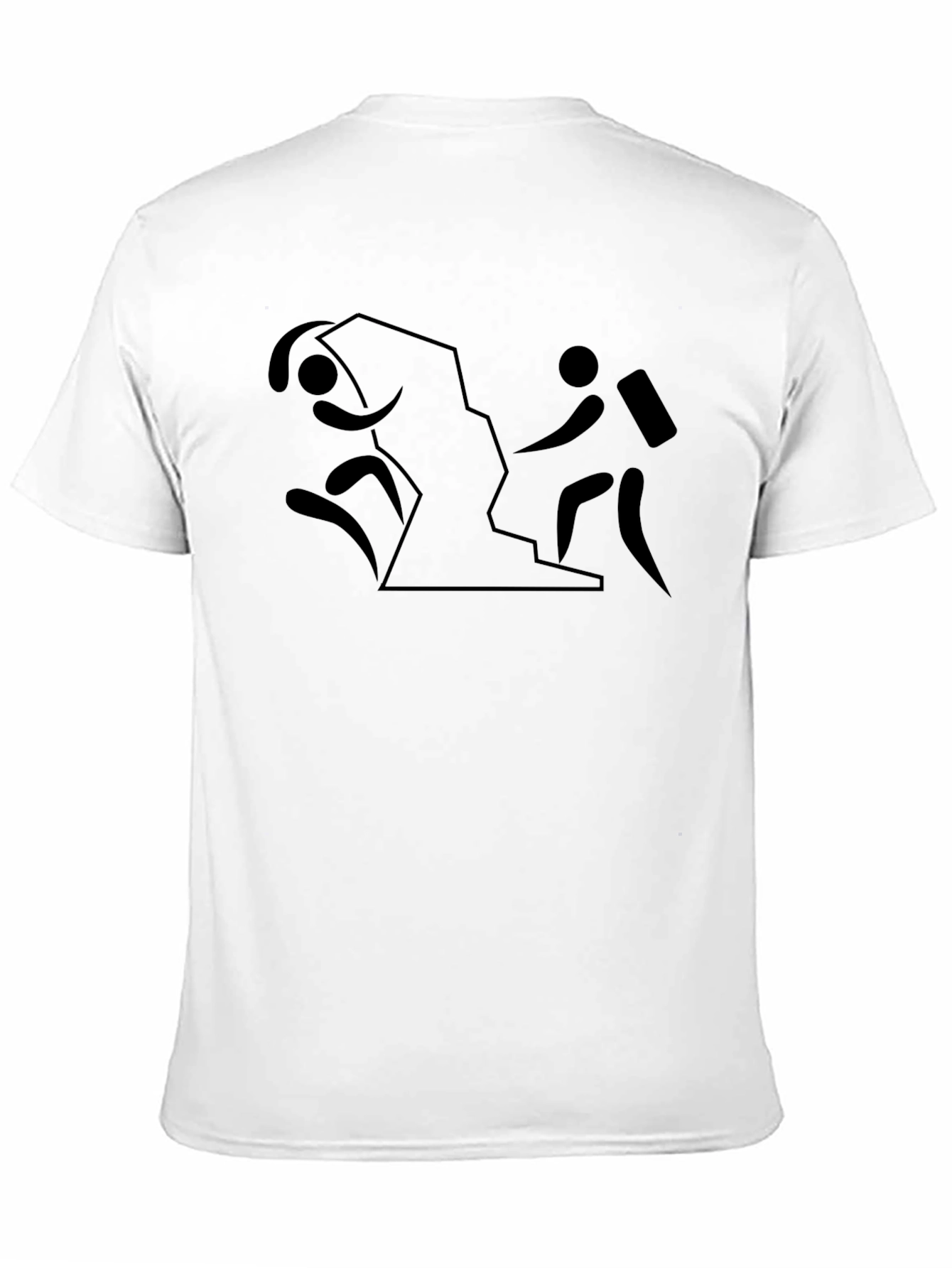 Hiking Adventure Tee - Black Cotton Shirt