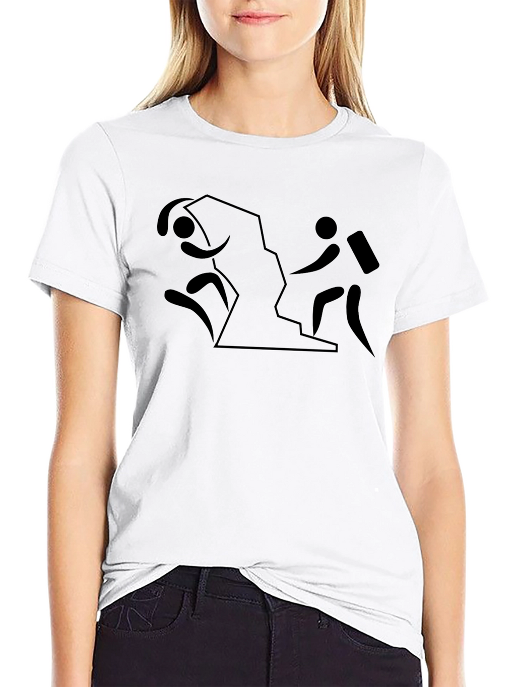 Hiking Adventure Tee - Black Cotton Shirt