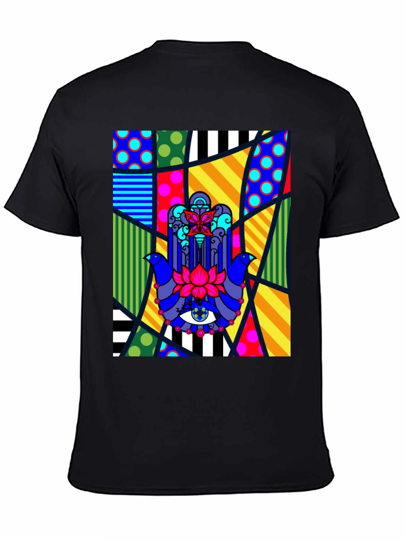 Colorful Hamsa Hand Graphic Tee