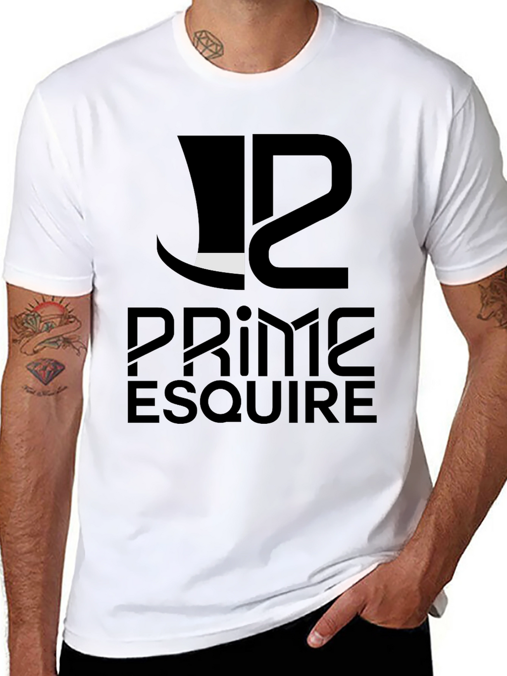 Prime Esquire Black Graphic Tee