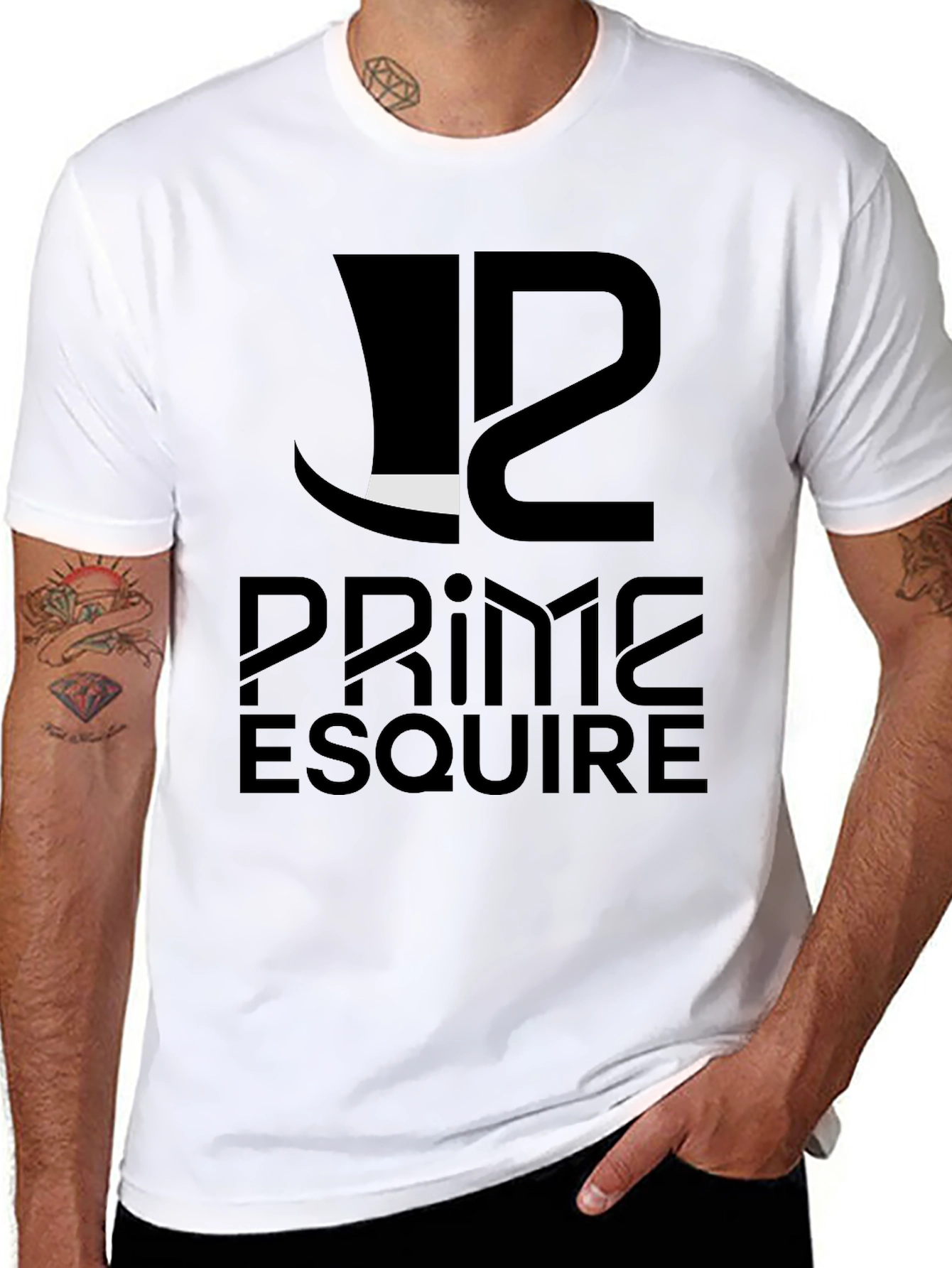 Prime Esquire Black Graphic Tee