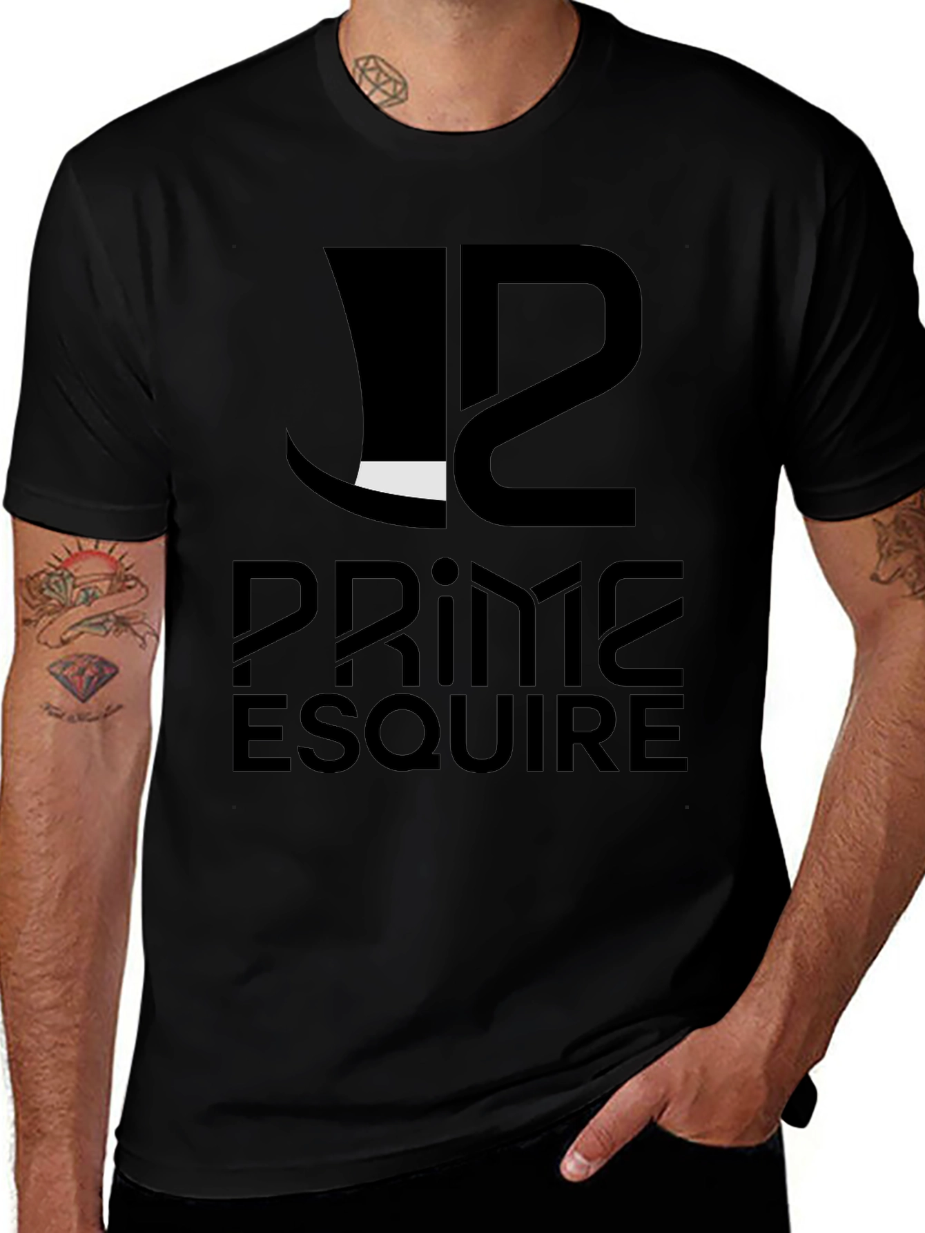 Prime Esquire Black Graphic Tee