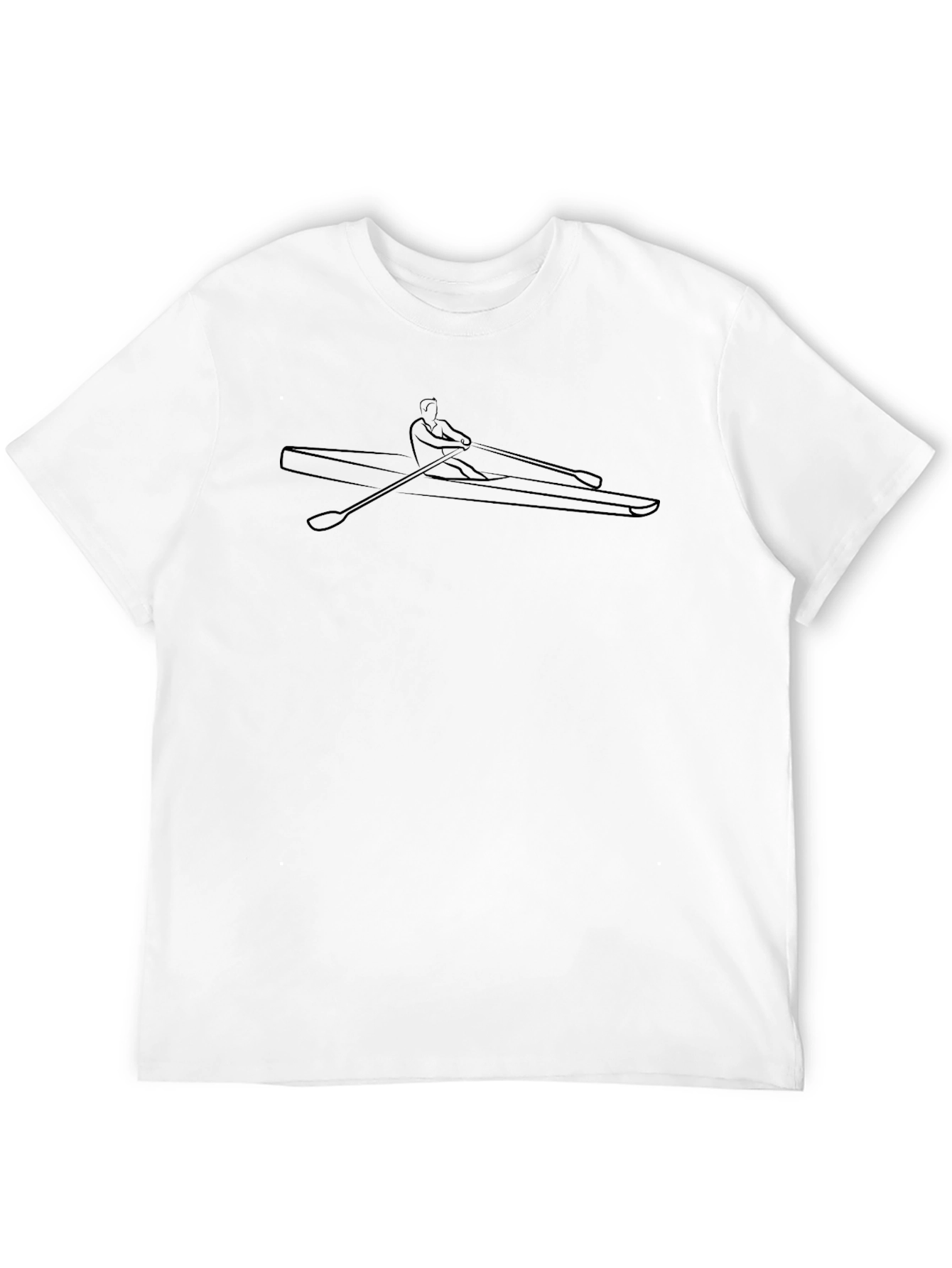Rowing Silhouette Graphic Tee - Athletes Style