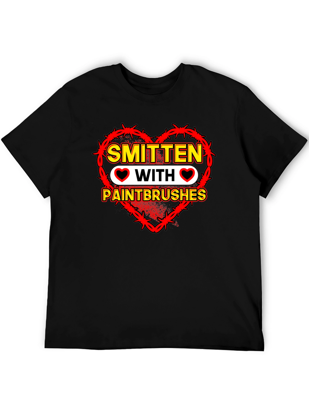 Smitten With Paintbrushes Graphic Tee