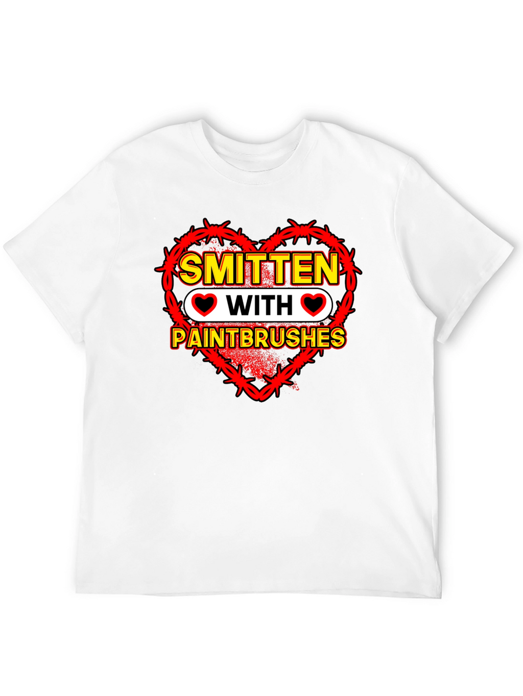 Smitten With Paintbrushes Graphic Tee