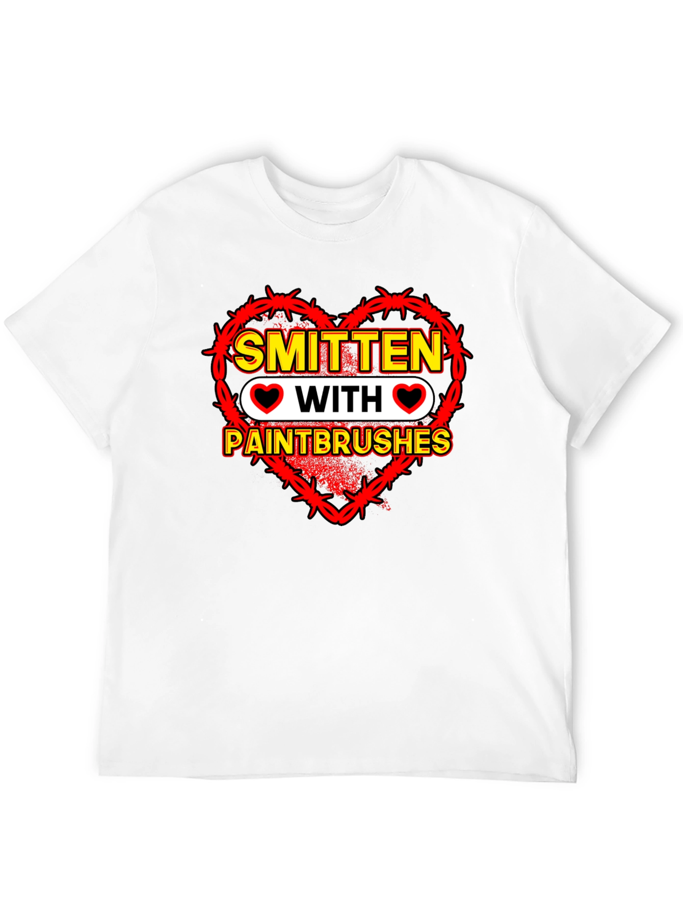 Smitten With Paintbrushes Graphic Tee