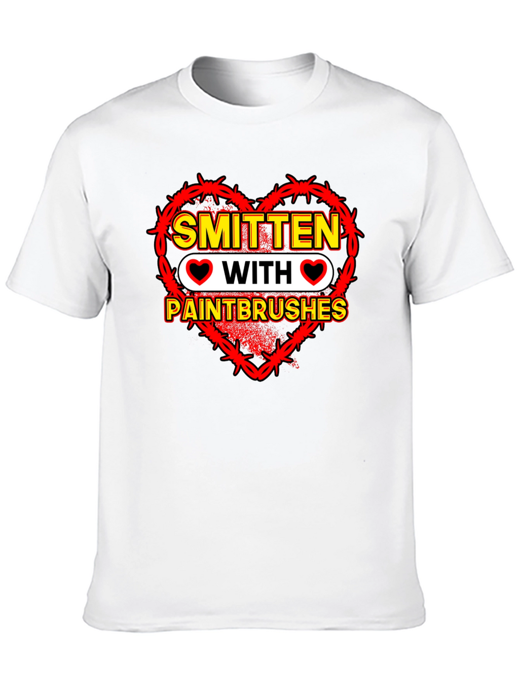 Smitten With Paintbrushes Graphic Tee