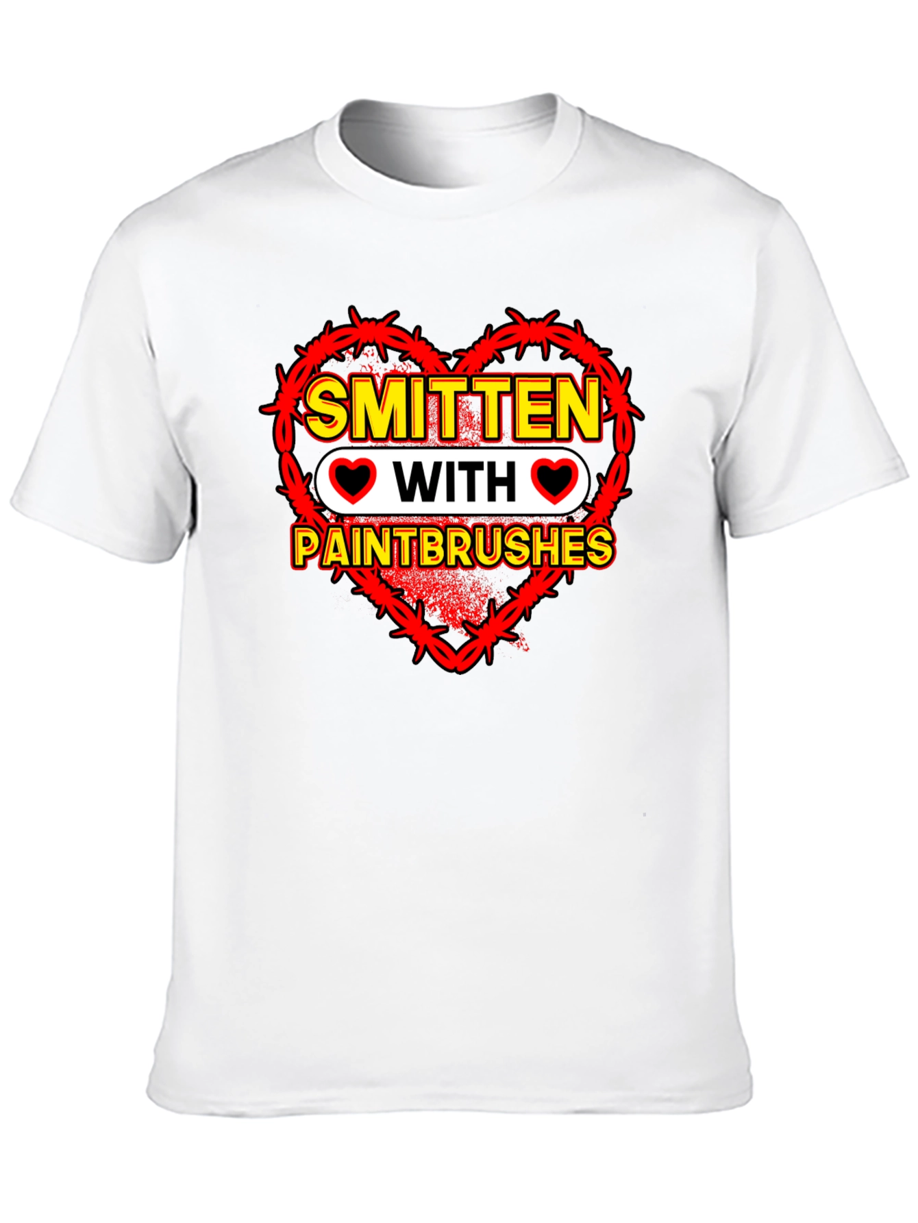 Smitten With Paintbrushes Graphic Tee