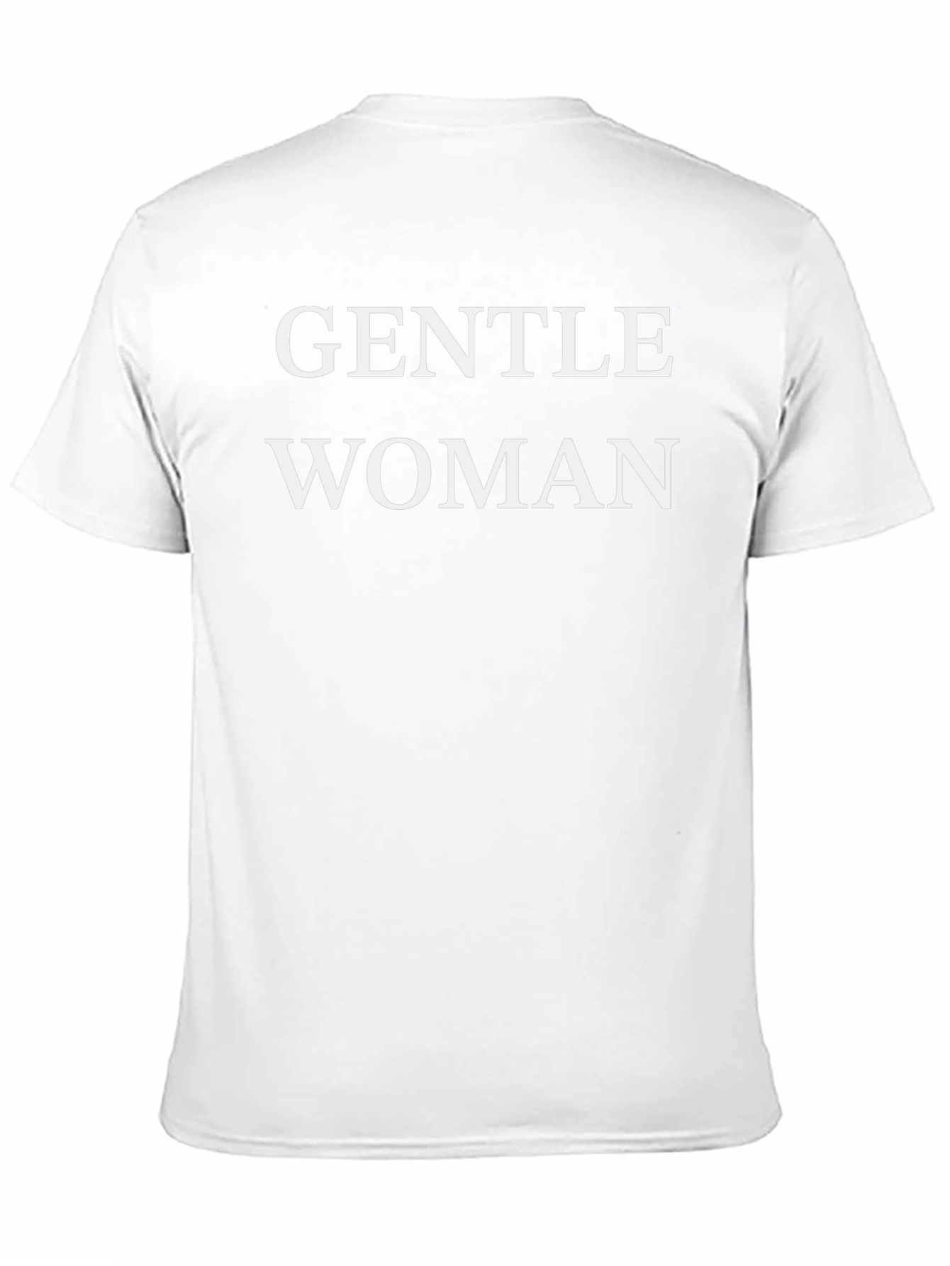 Gentle Woman Graphic Tee - Classic Black Cotton T-Shirt