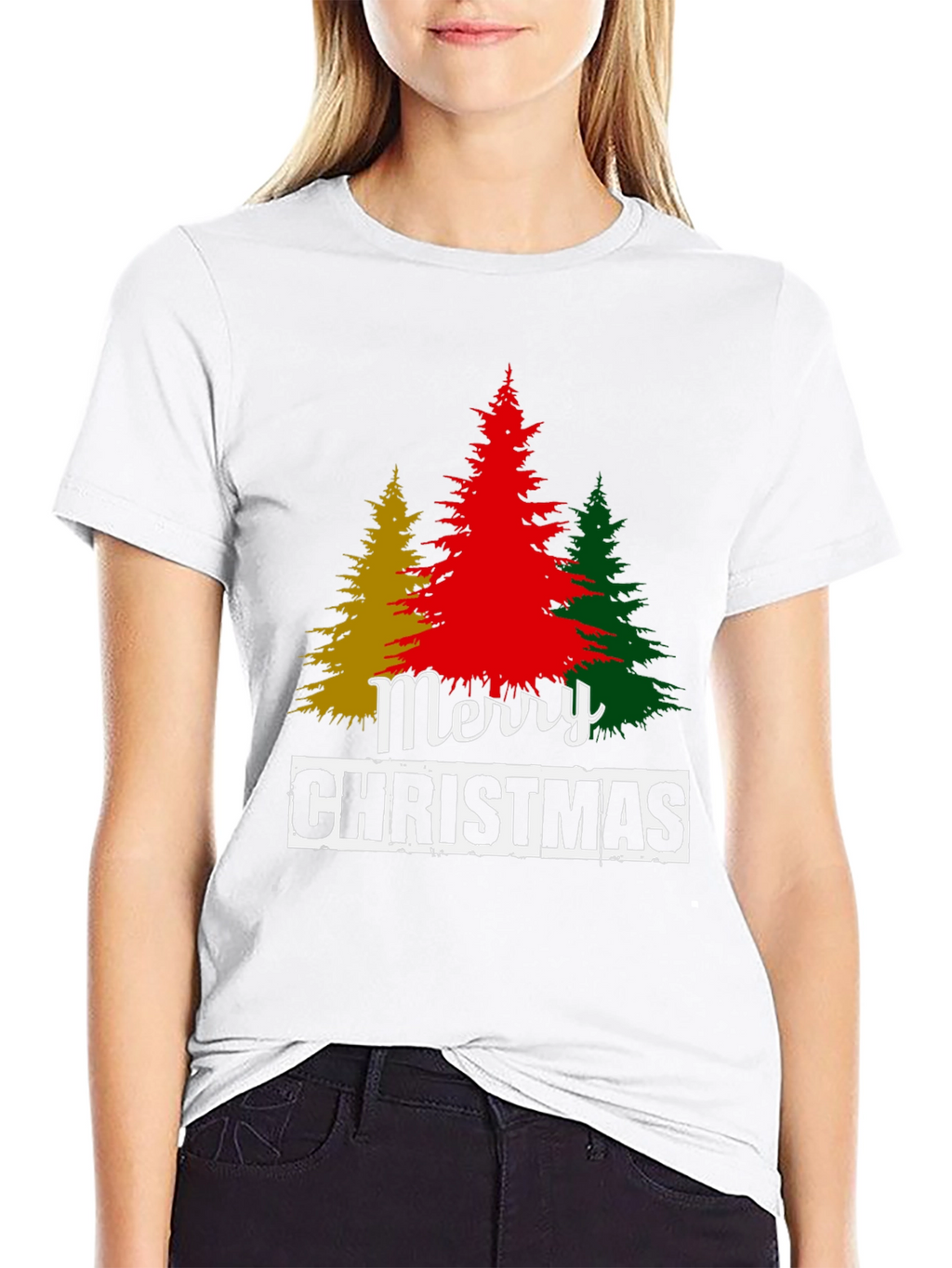 Merry Christmas Tree Graphic Tee
