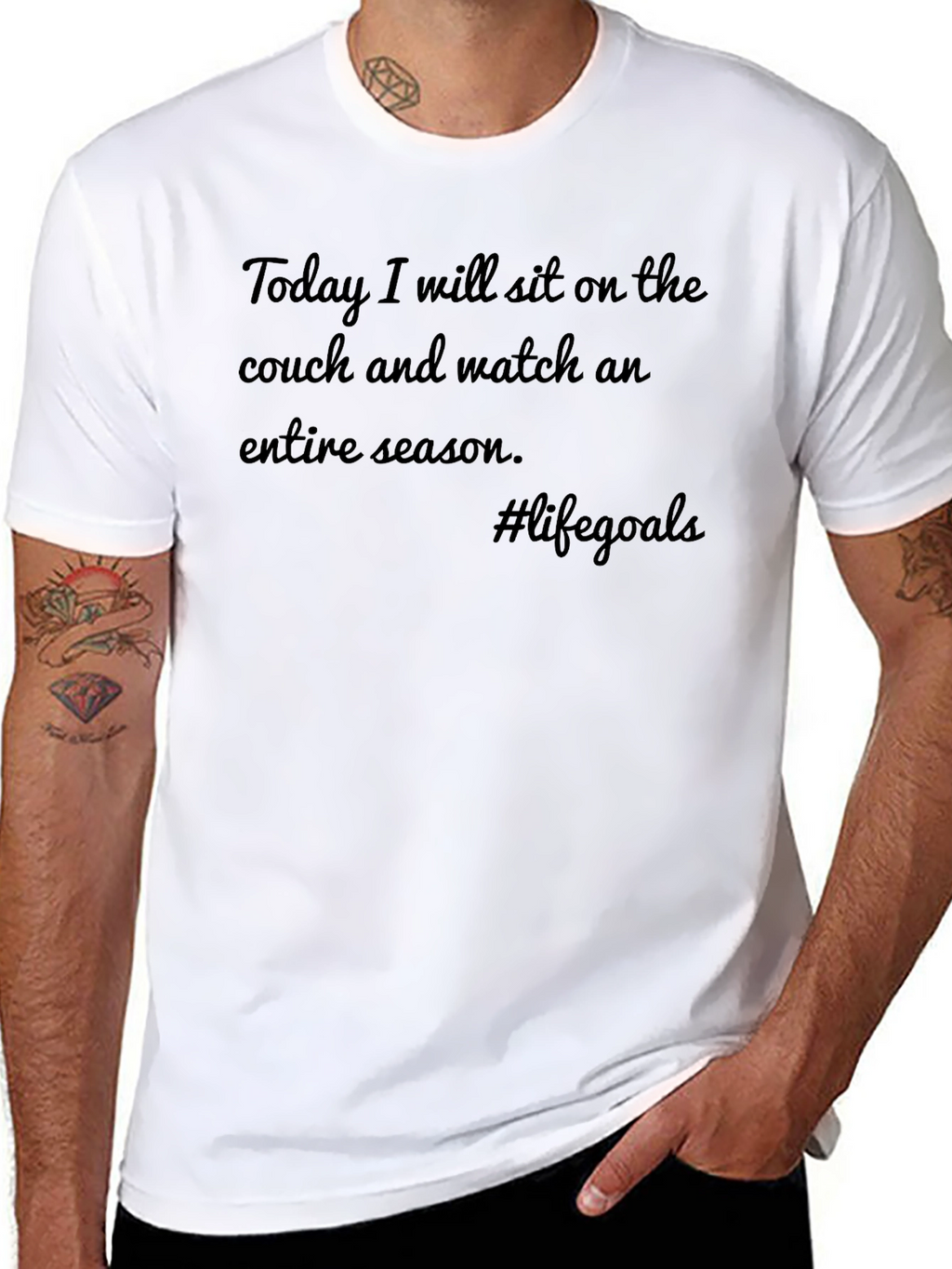 Life Goals T-Shirt: Couch & Season