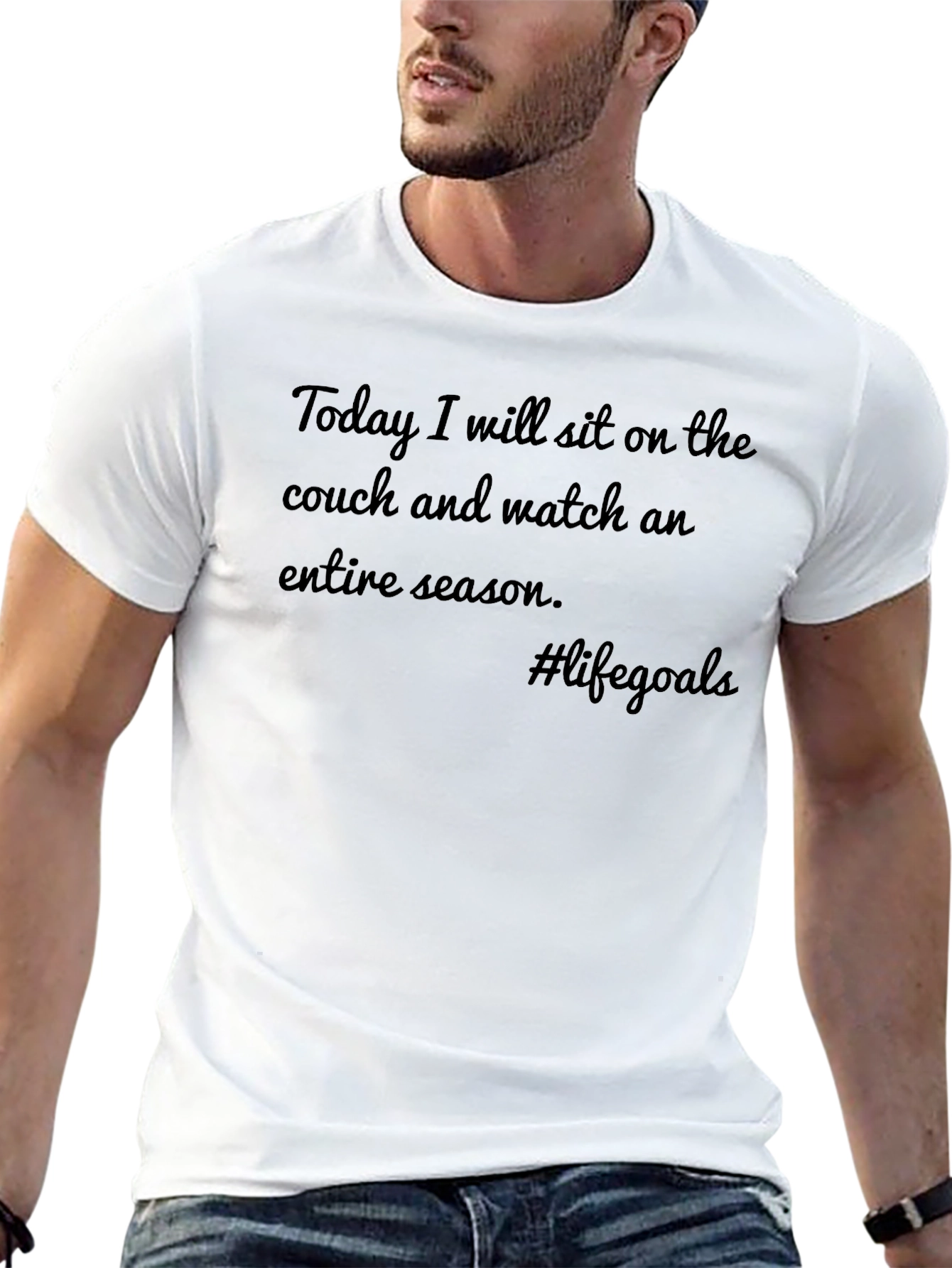 Life Goals T-Shirt: Couch & Season