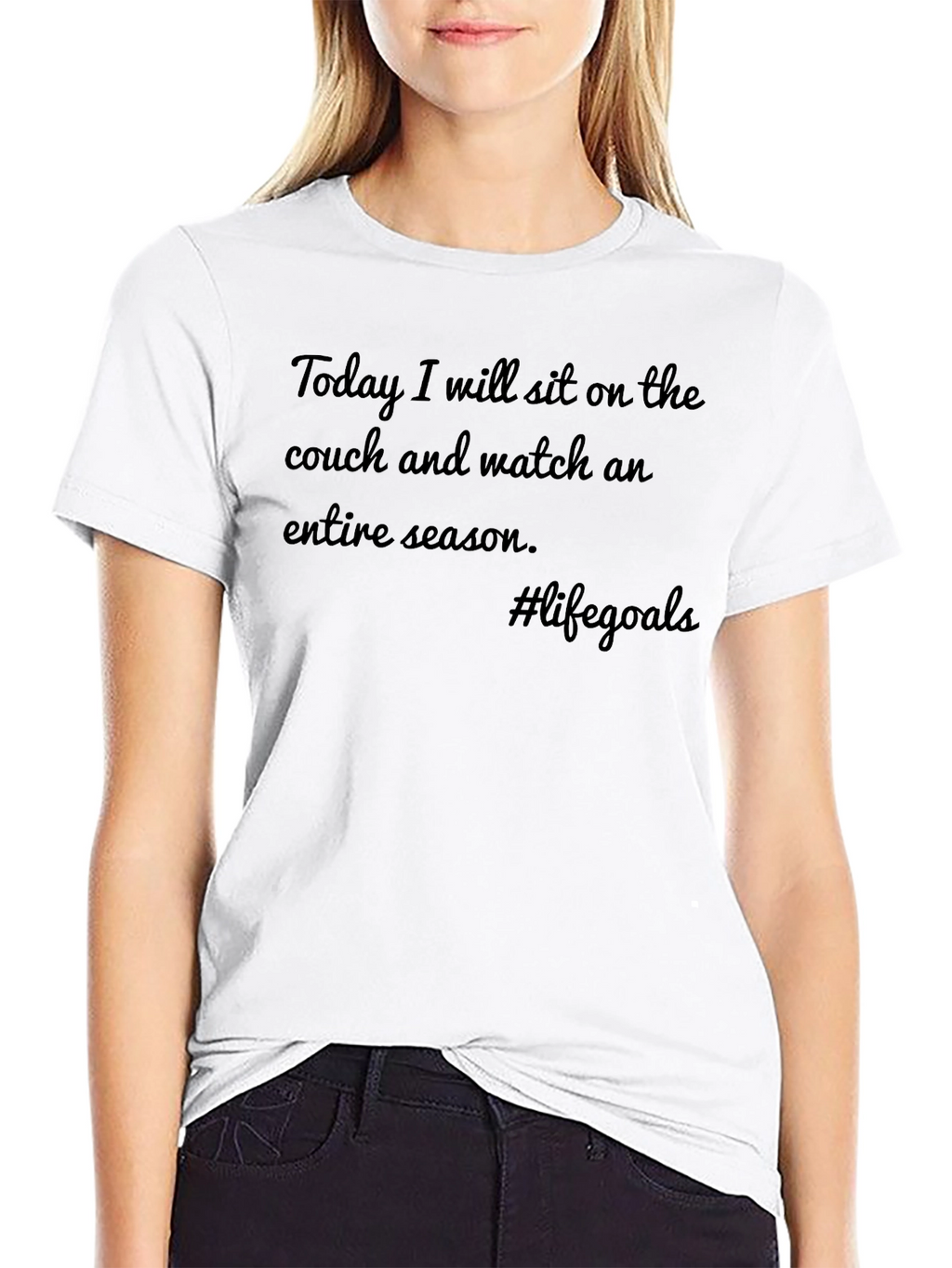 Life Goals T-Shirt: Couch & Season