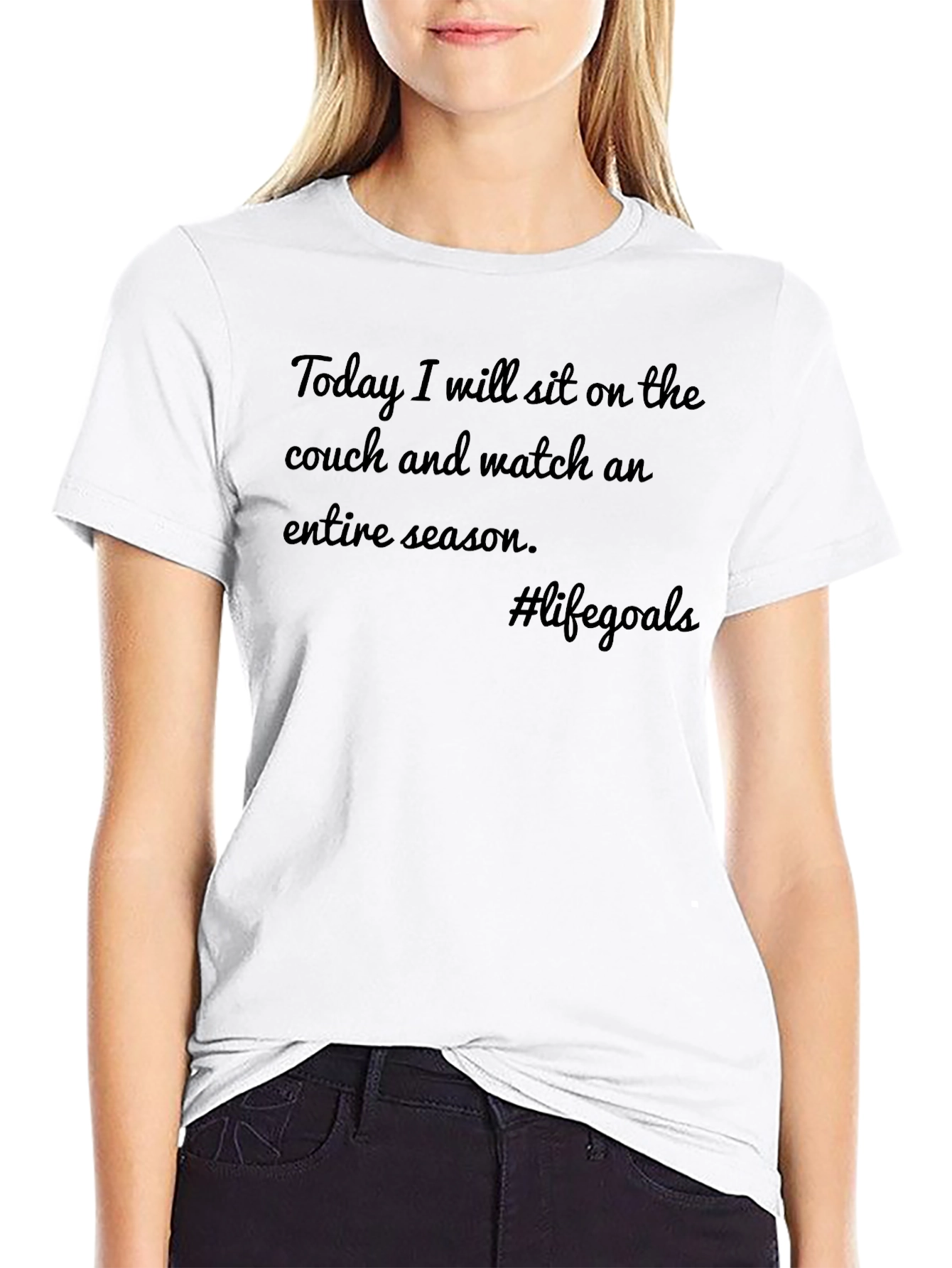 Life Goals T-Shirt: Couch & Season