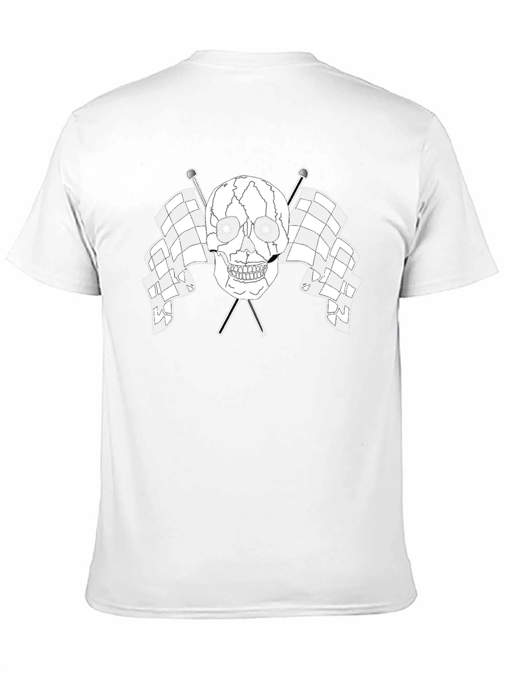 Skull & Flags Graphic Tee - Black