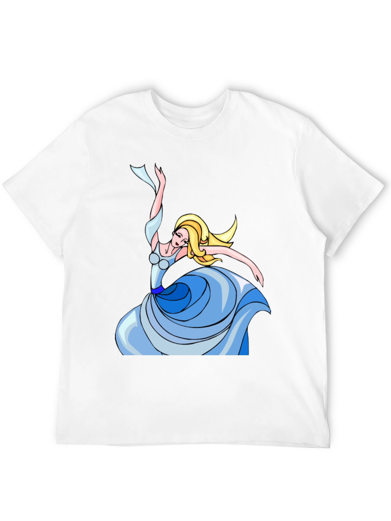 Dancing Princess Graphic Tee - Black Cotton Shirt
