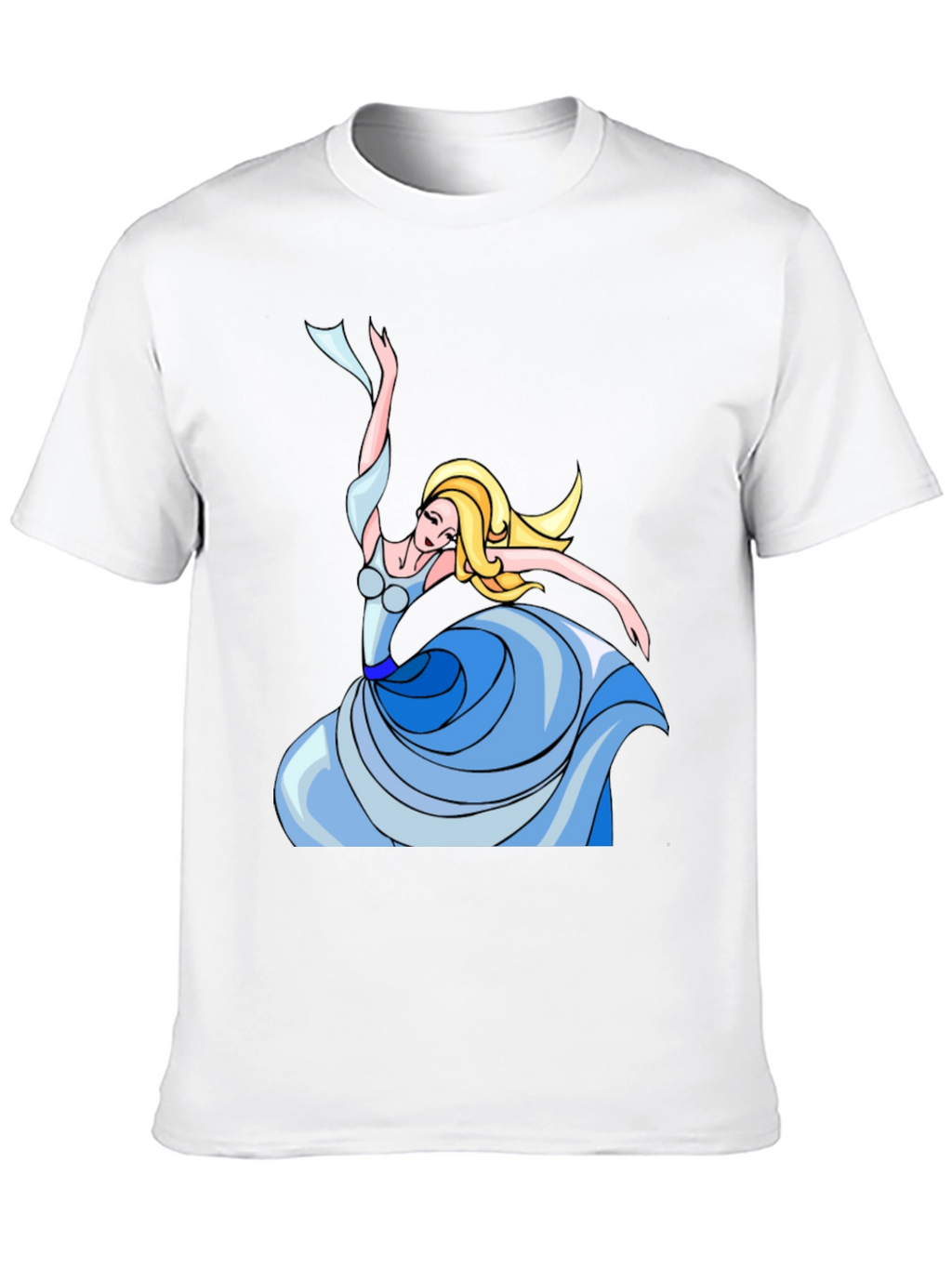 Dancing Princess Graphic Tee - Black Cotton Shirt