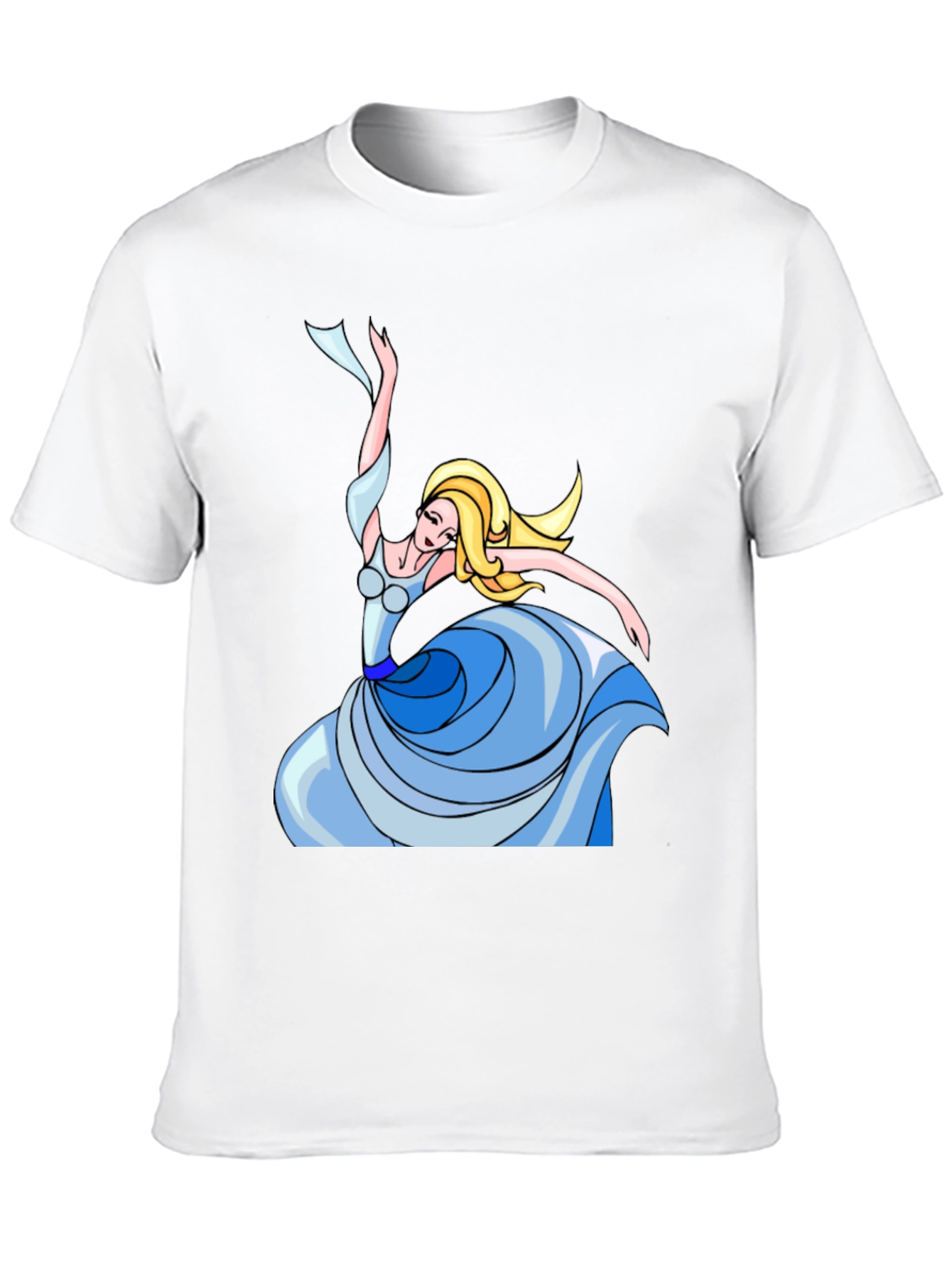 Dancing Princess Graphic Tee - Black Cotton Shirt