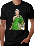 Woman in Saree T-Shirt - Unique Fashion Tee