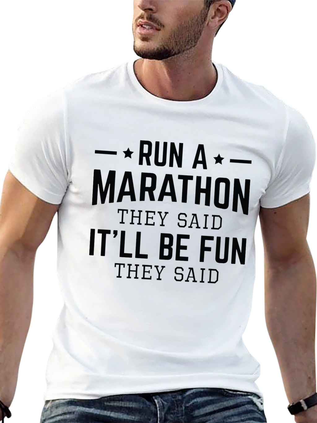 Run a Marathon T-Shirt - Funny Workout Tee