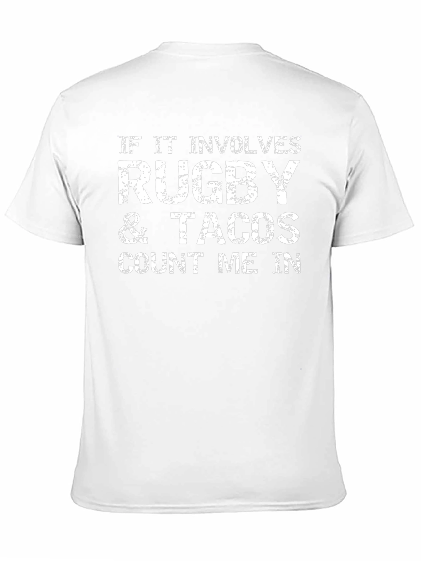 Rugby & Tacos Mens Black T-Shirt