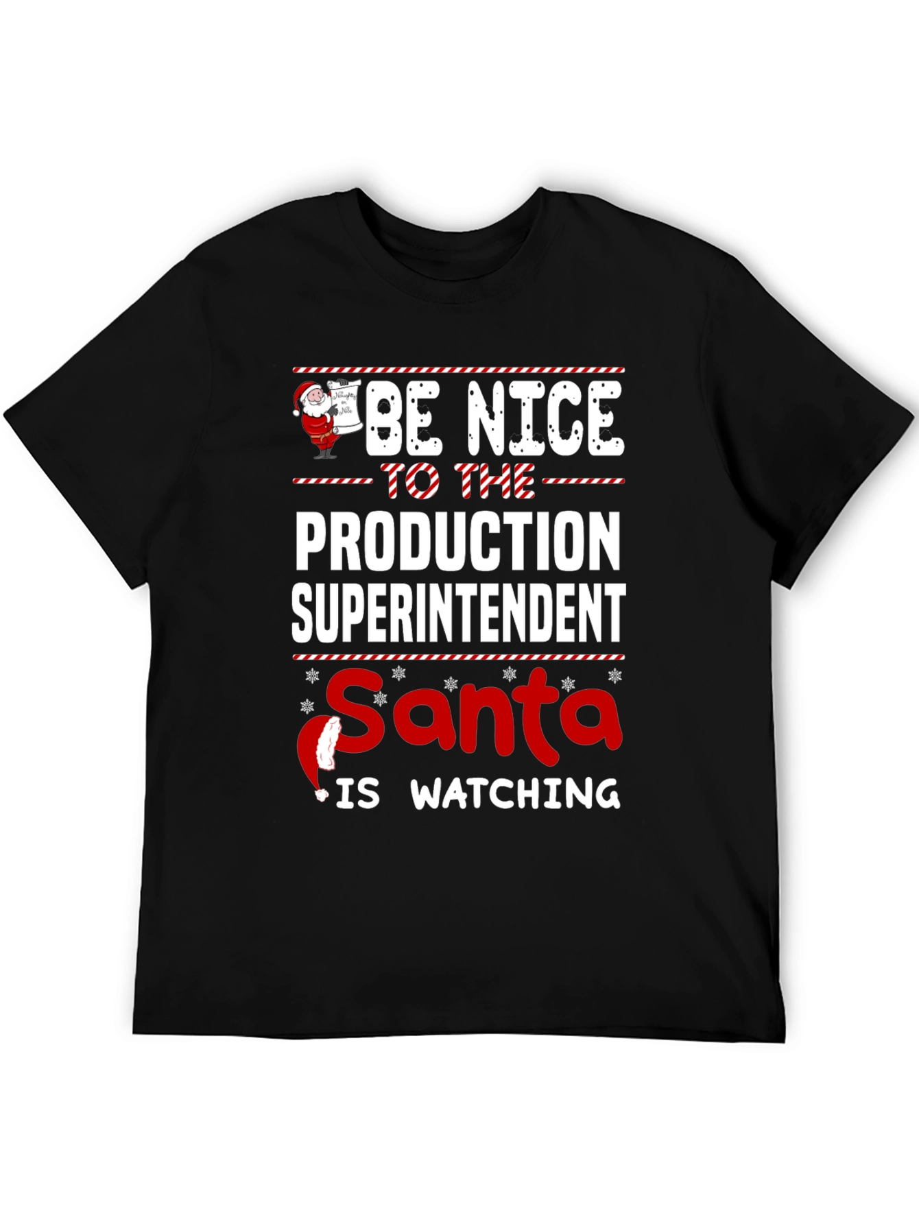 Production Superintendent Santa Christmas T-Shirt
