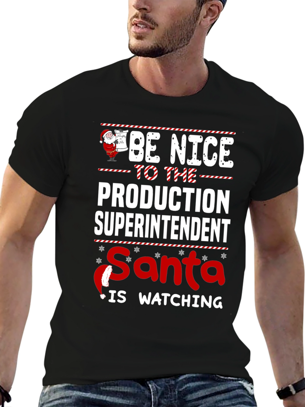 Production Superintendent Santa Christmas T-Shirt