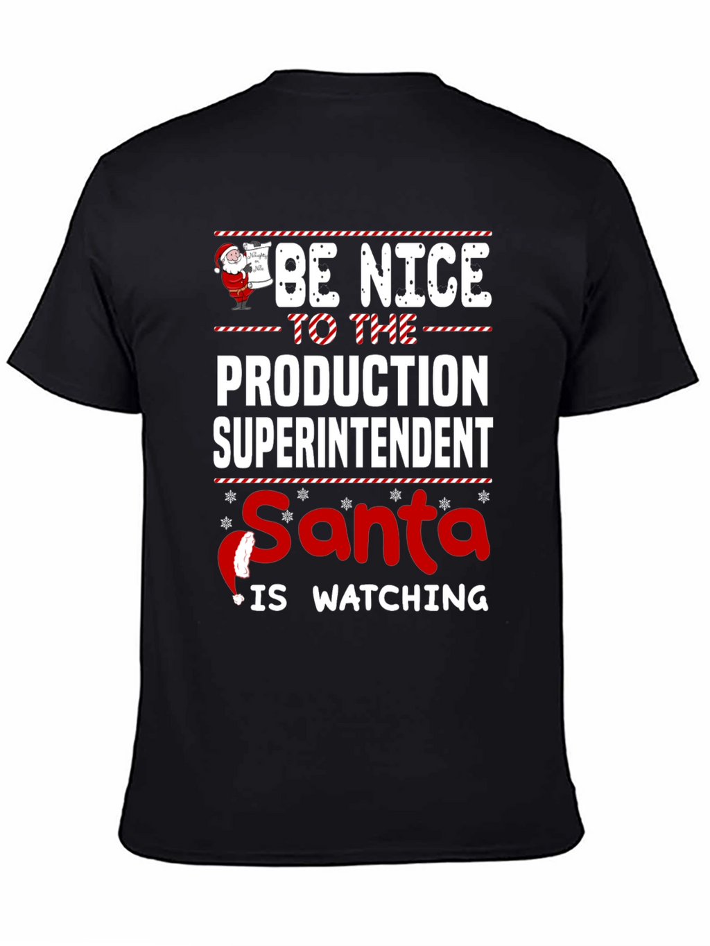 Production Superintendent Santa Christmas T-Shirt
