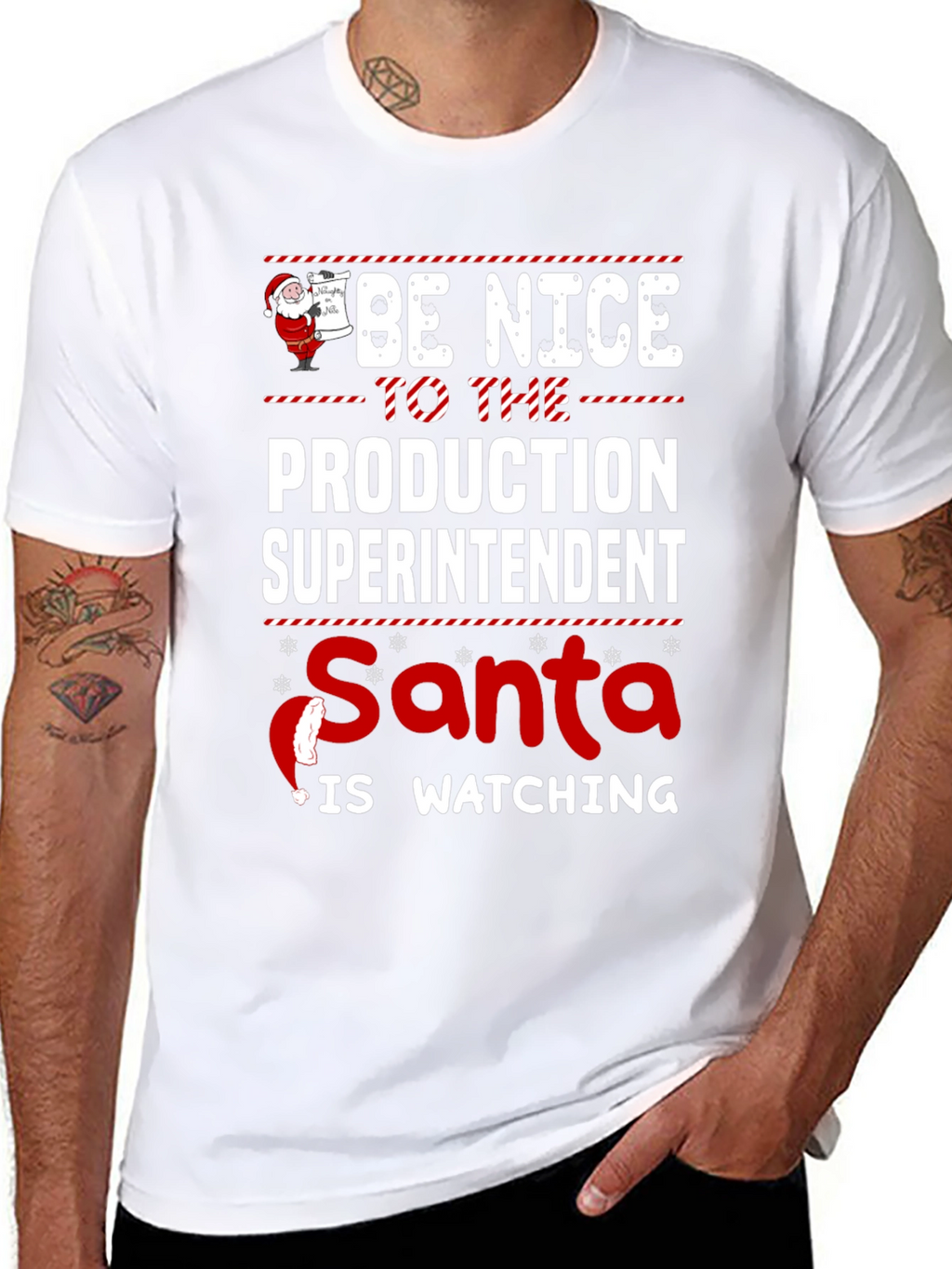 Production Superintendent Santa Christmas T-Shirt