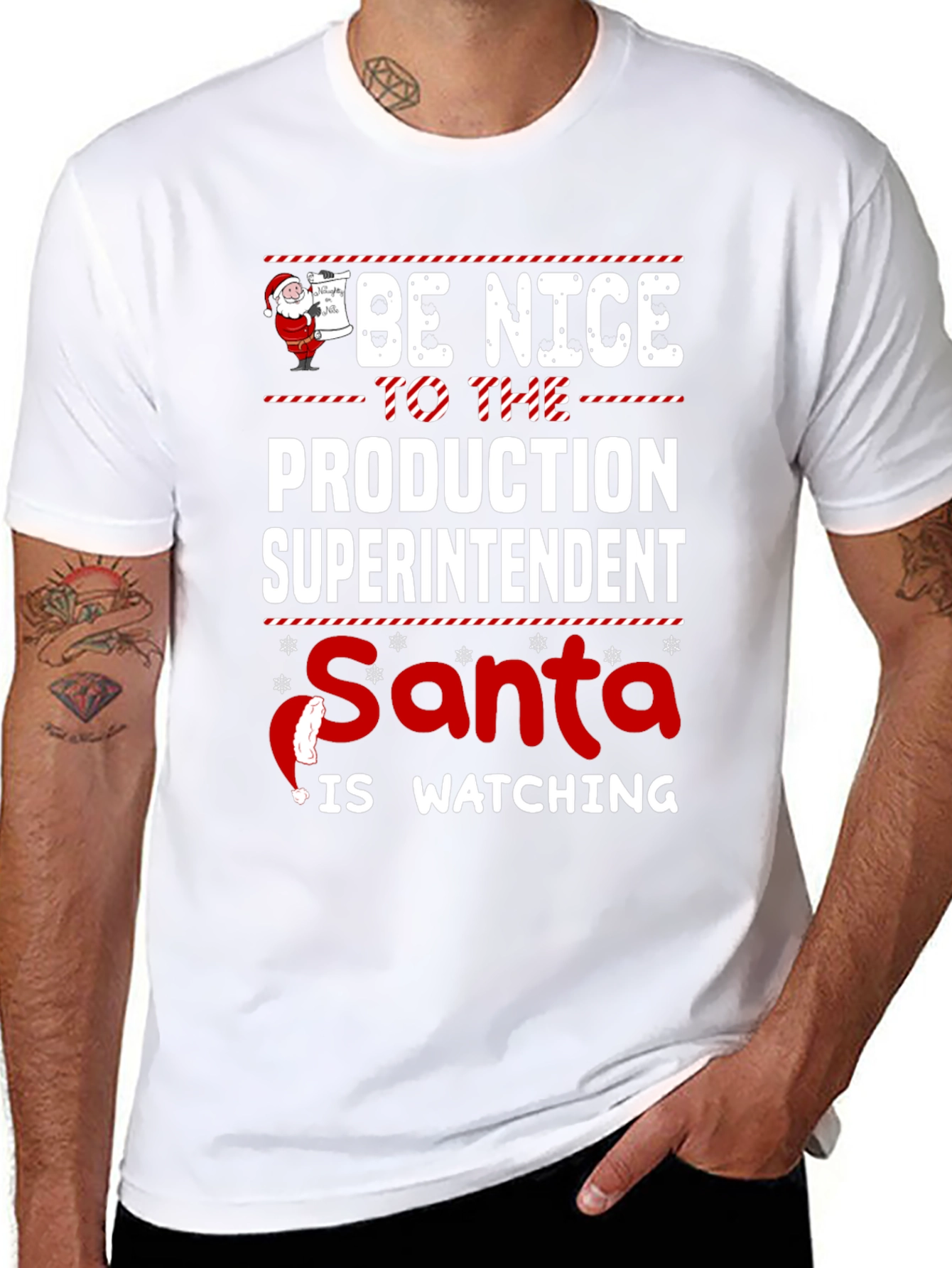 Production Superintendent Santa Christmas T-Shirt