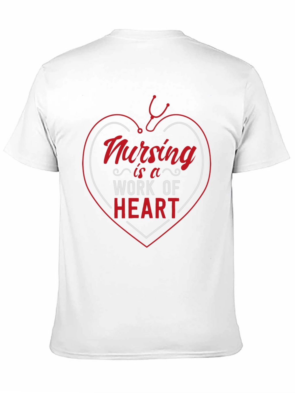 Nursing is a Work of Heart Graphic Tee